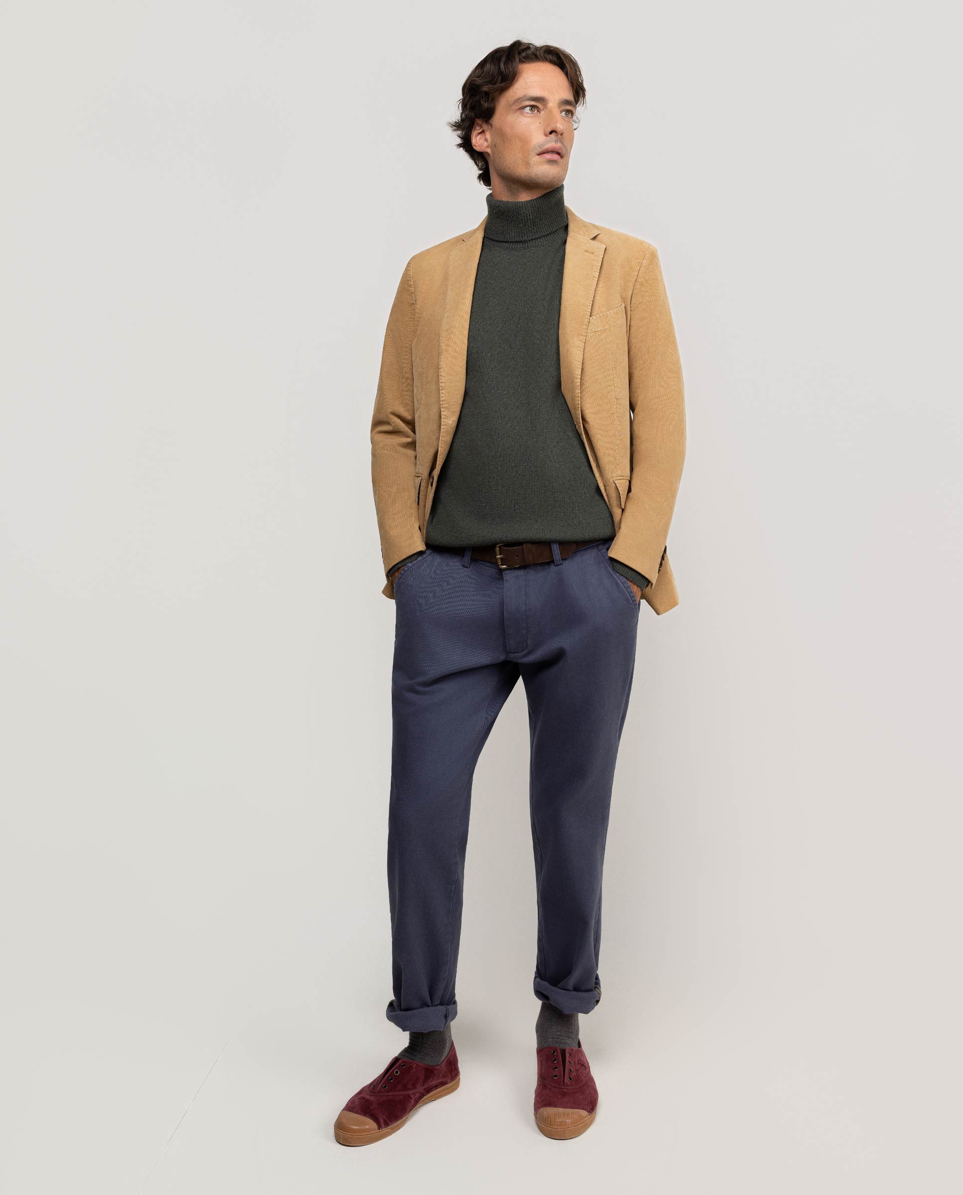 Jackett Cord Gefärbtes Kleidungsstück Beige