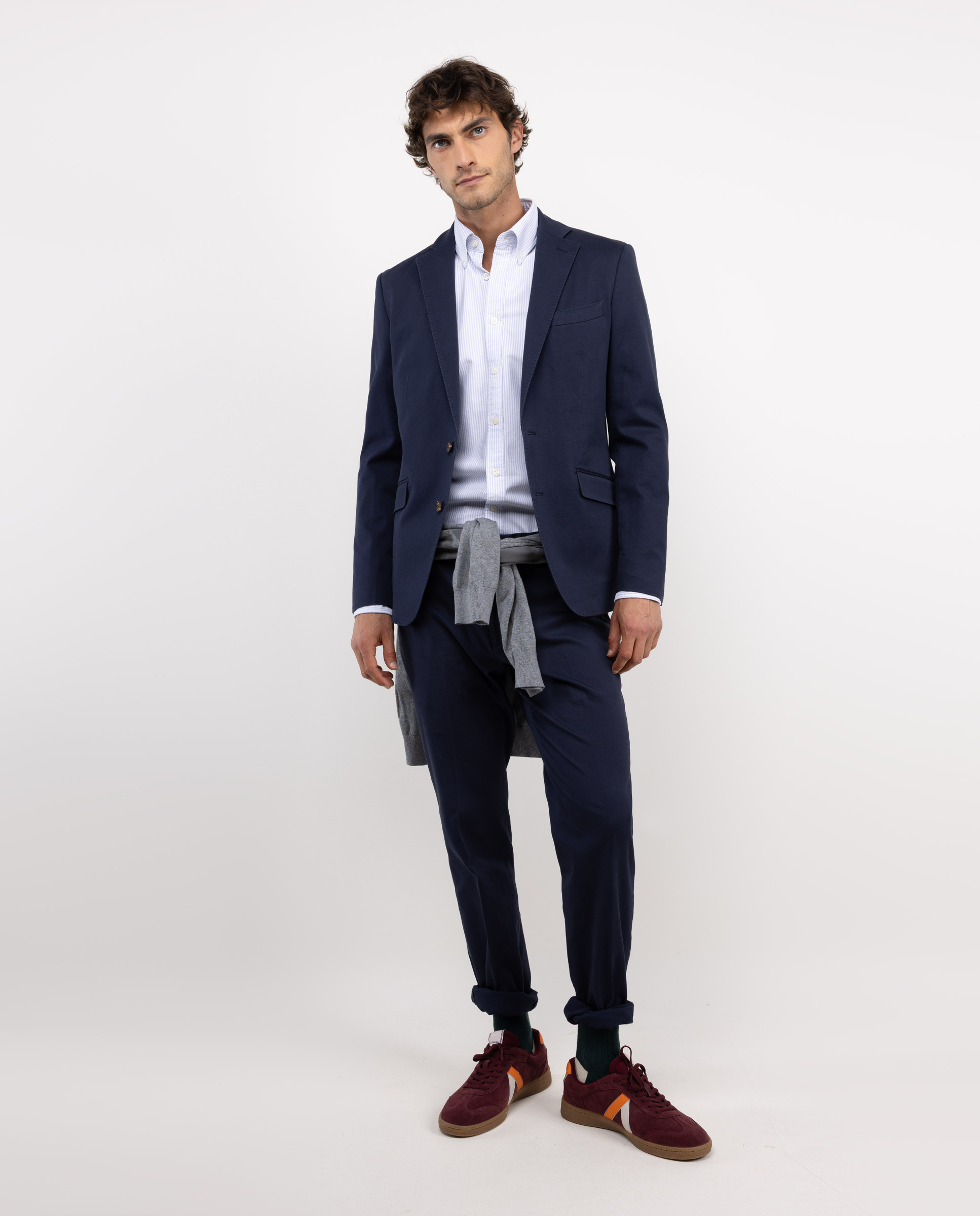 Veste Ensemble Délavé Marine