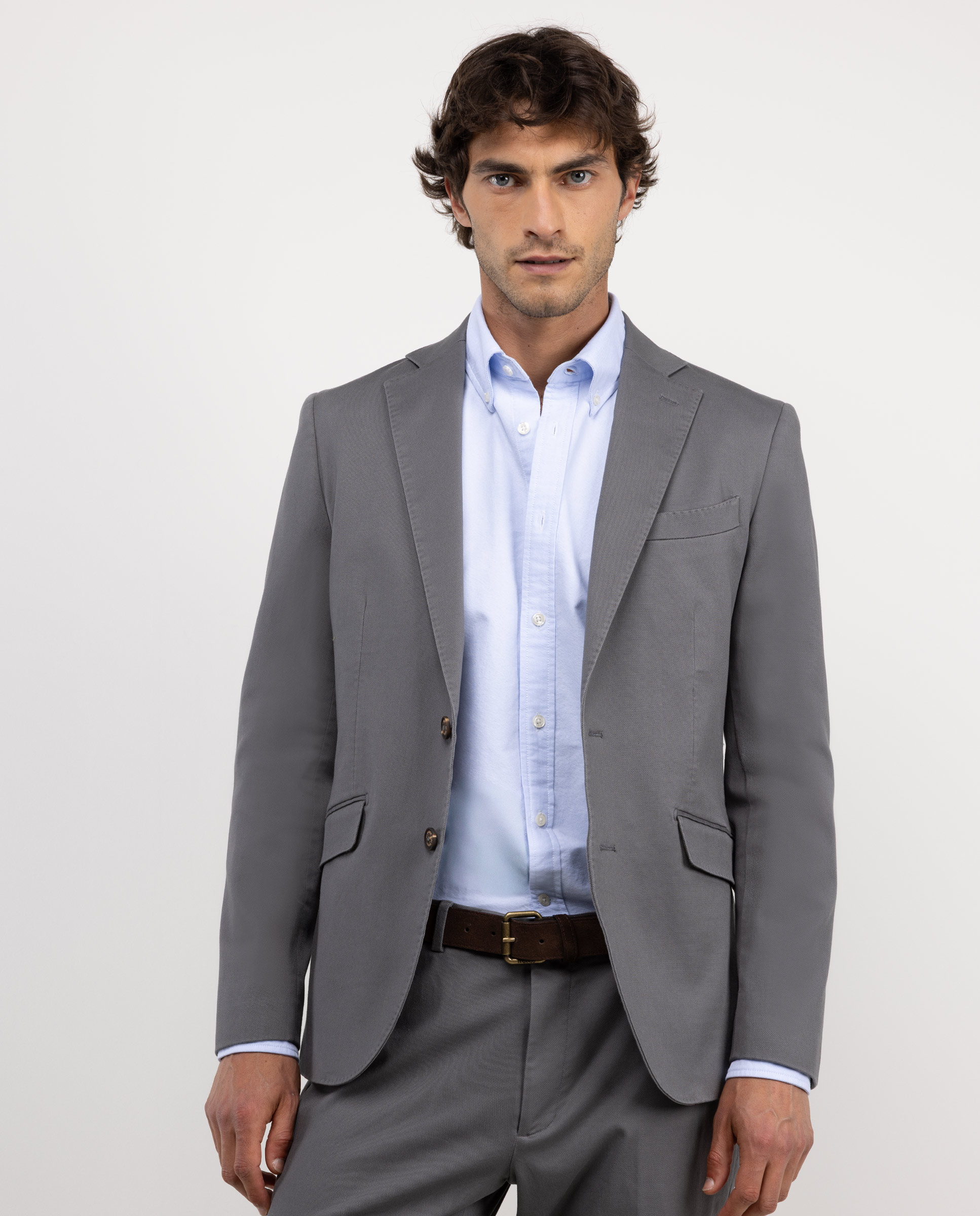 Veste Ensemble Délavé Gris