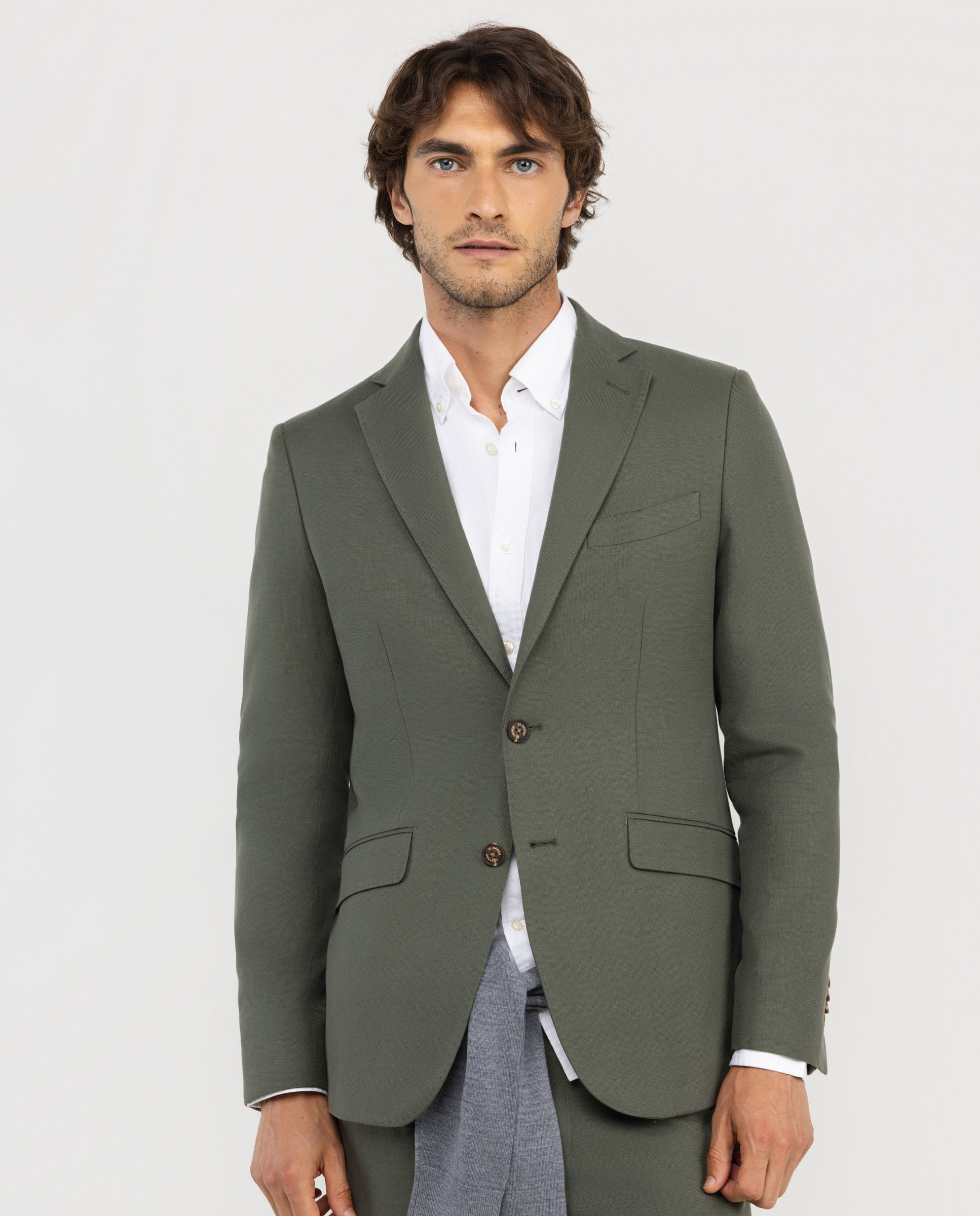 Veste Ensemble Coton Vert Outlet