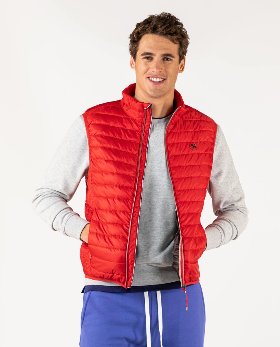 Gilet matelassé Basique Rouge