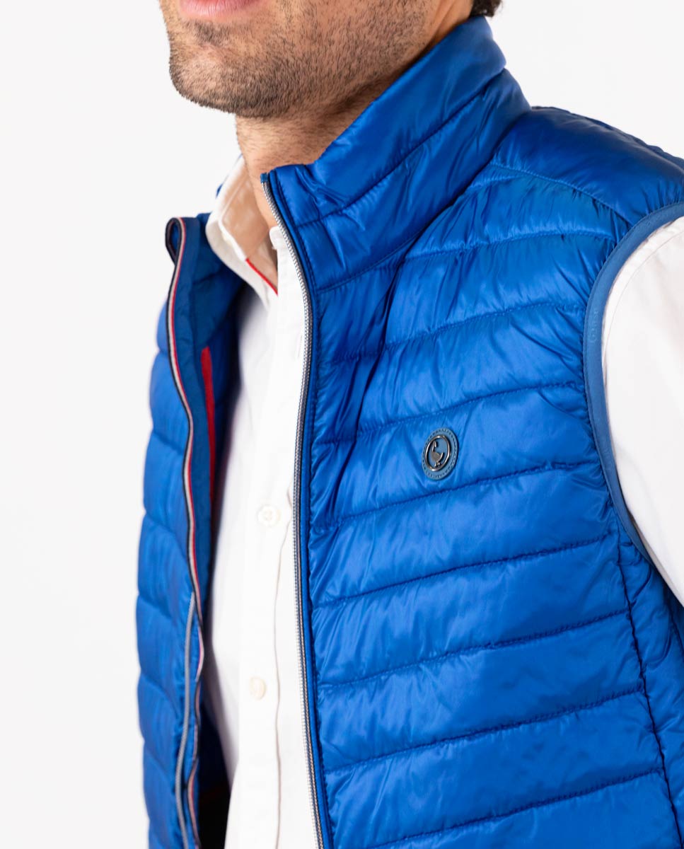 Gilet matelassé Basique Bleue