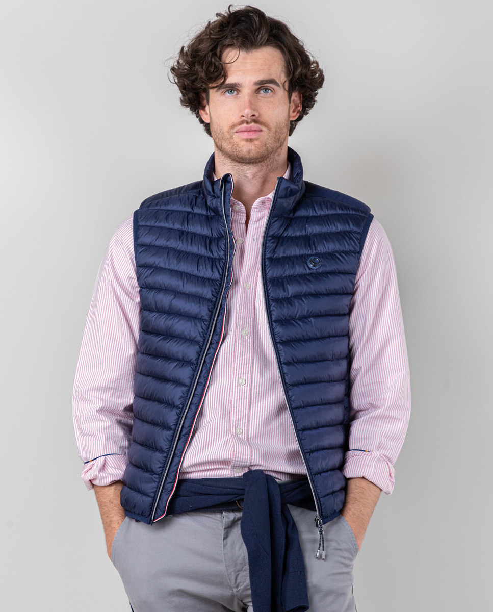 Weste Gesteppt Basic Navy