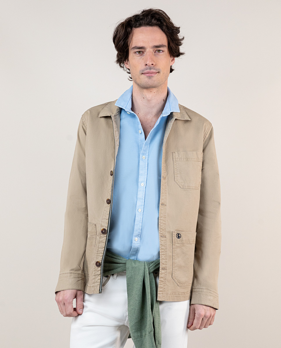Surchemise Coton Beige