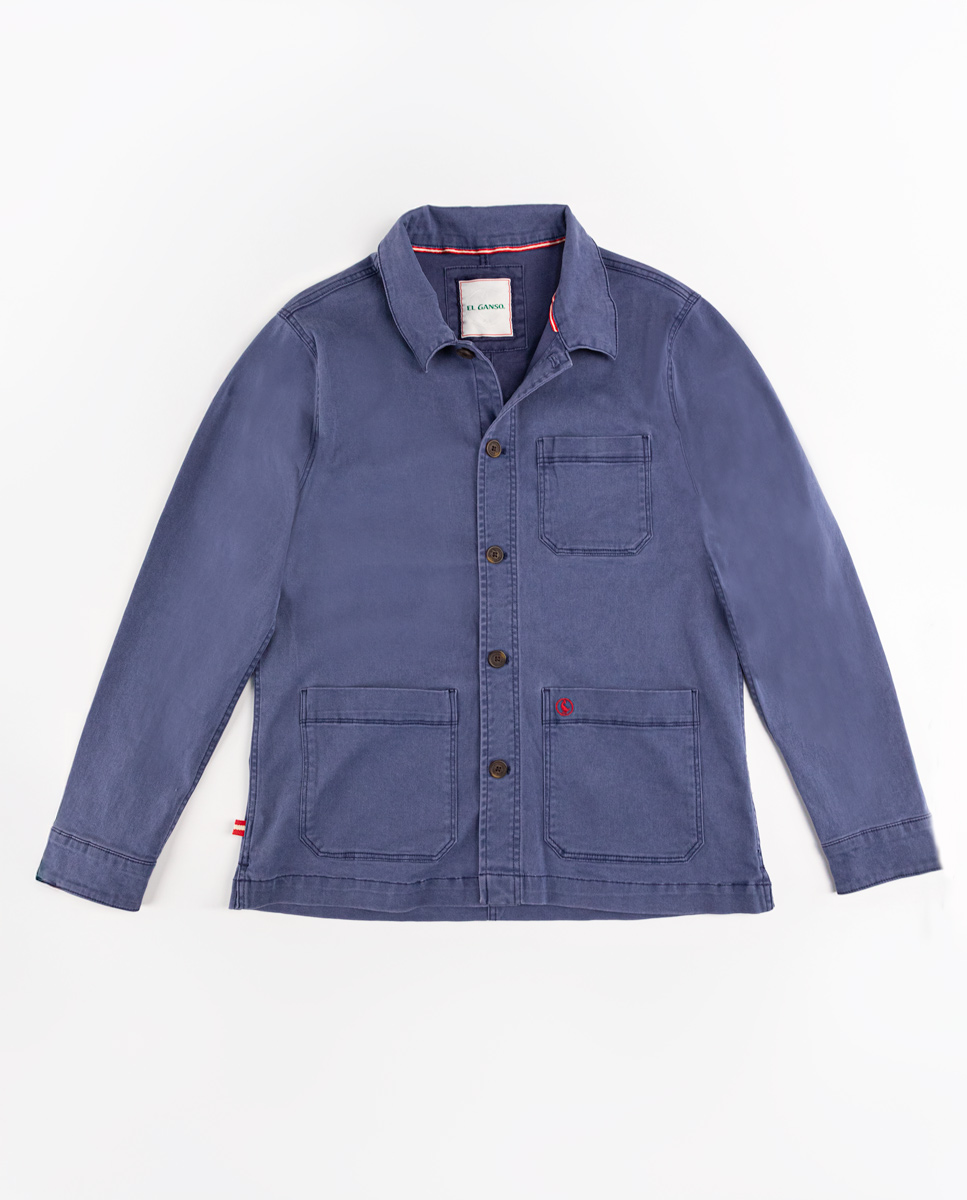 Sobrecamisa Algodón Garment Dyed Marino
