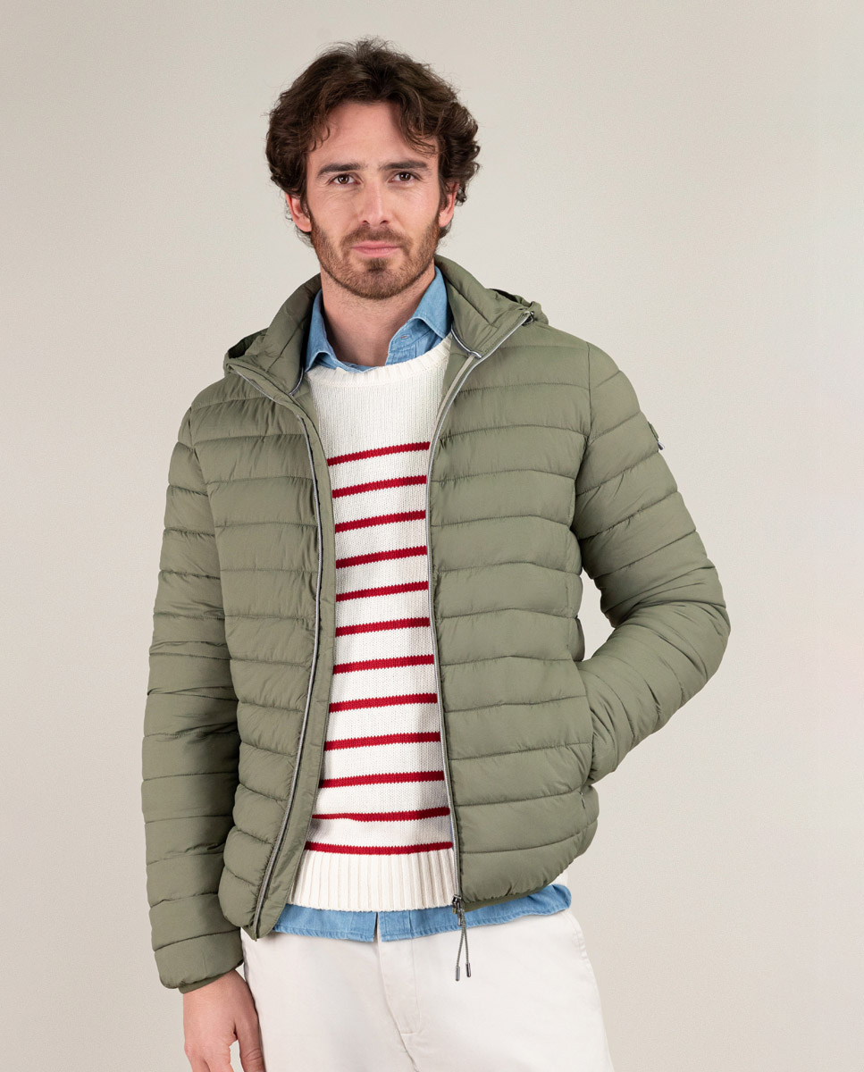 Chaqueta Acolchada Básica Verde
