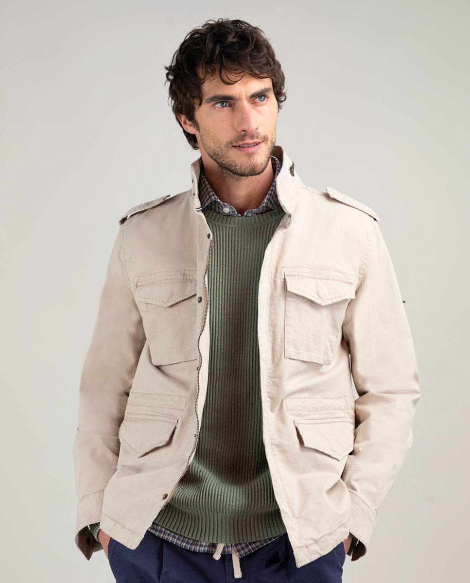 Veste Militaire Beige