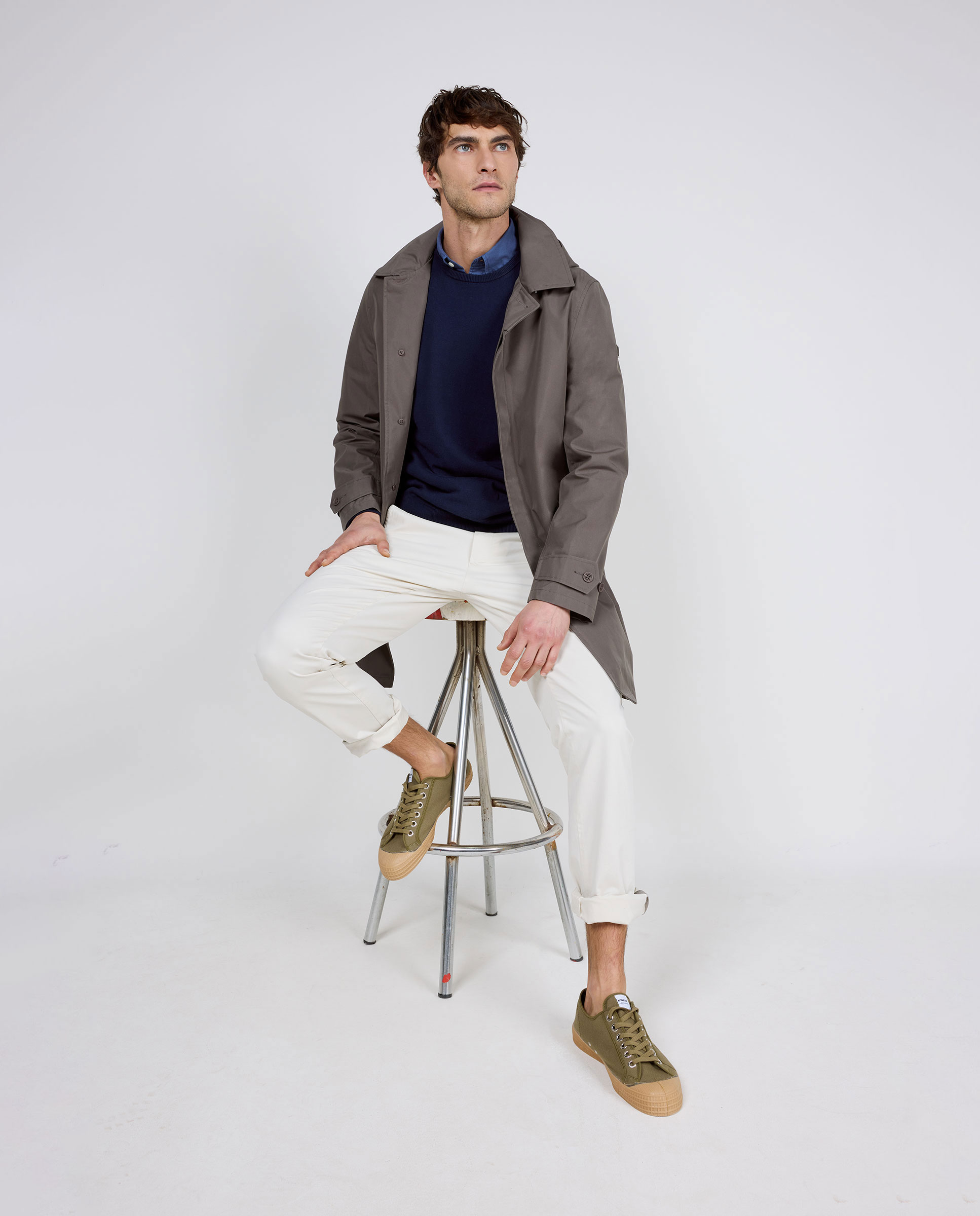 Trench-coat à taupes