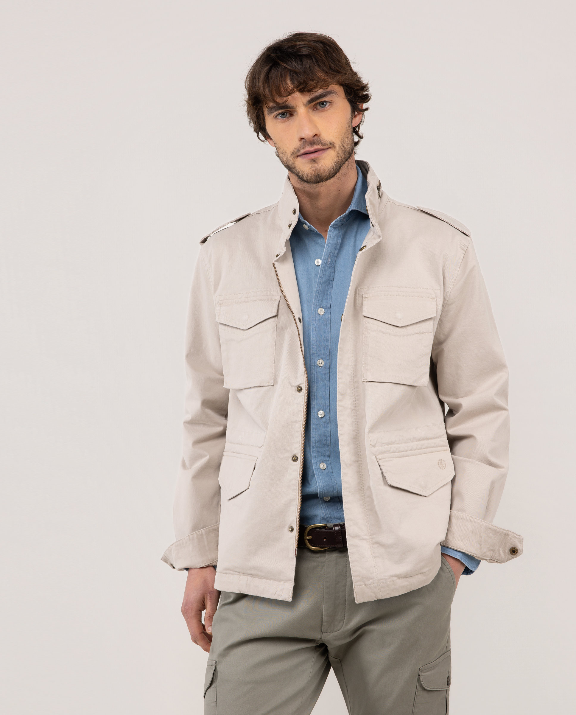 Veste de terrain beige