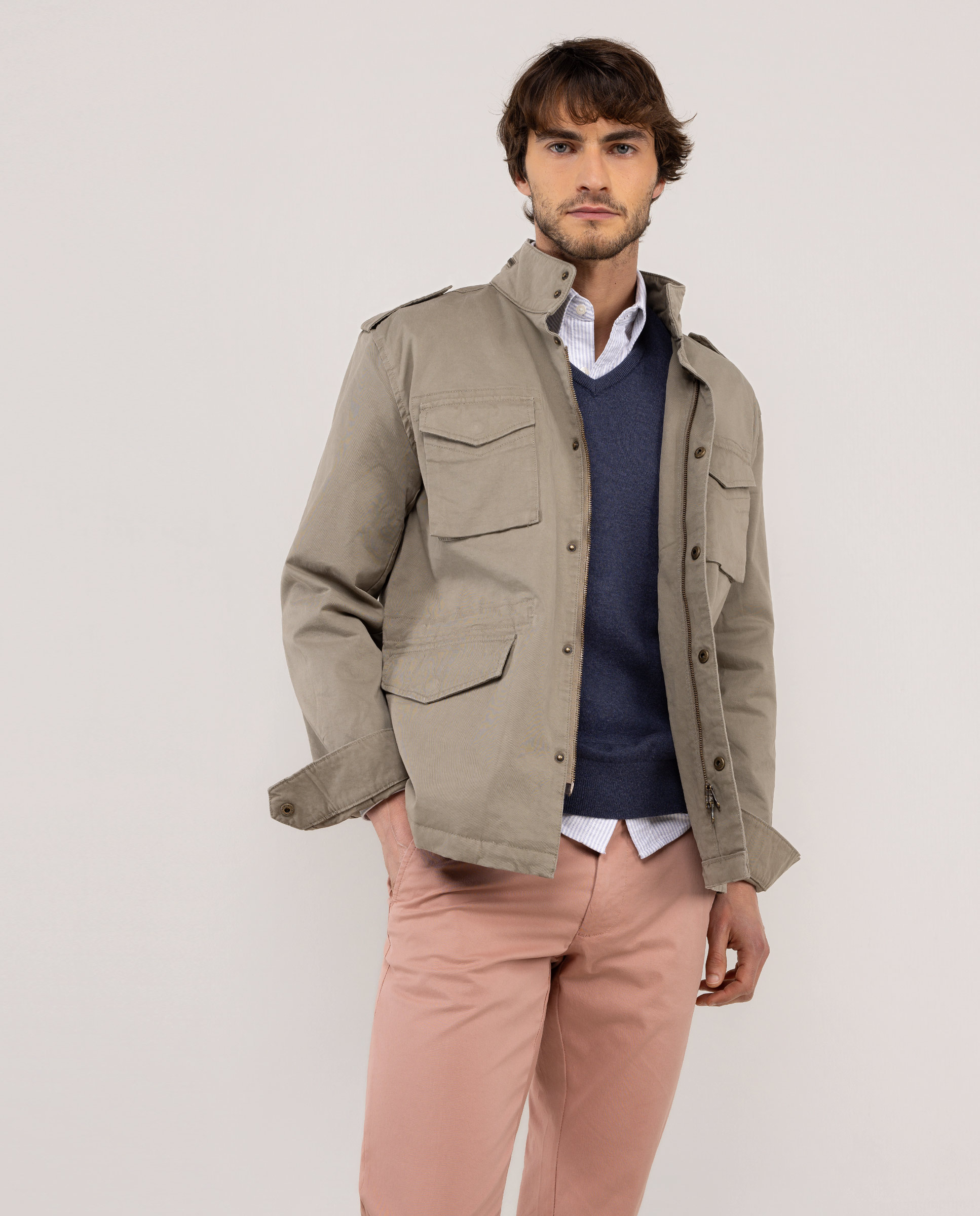 Veste de terrain verte