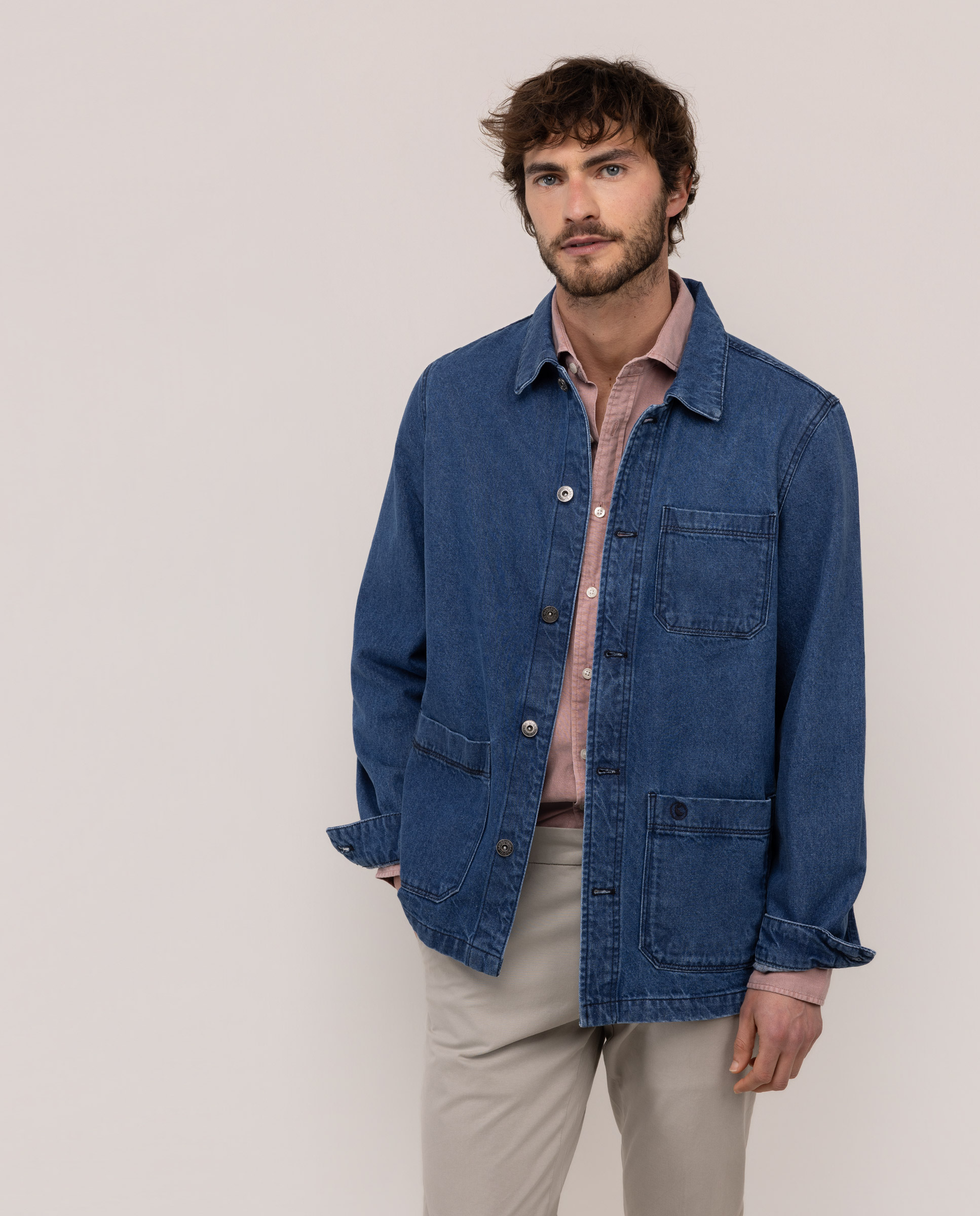 Sobrecamisa Denim Azul Medio