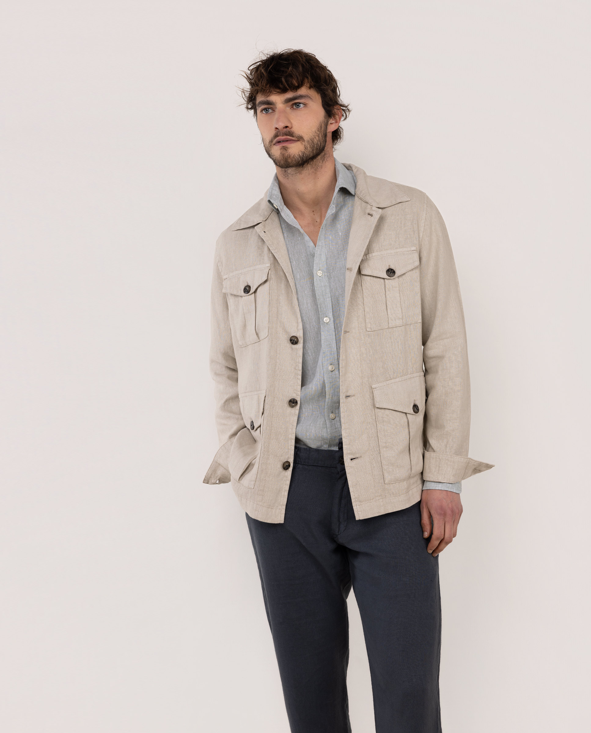 Sahariana Lino Beige