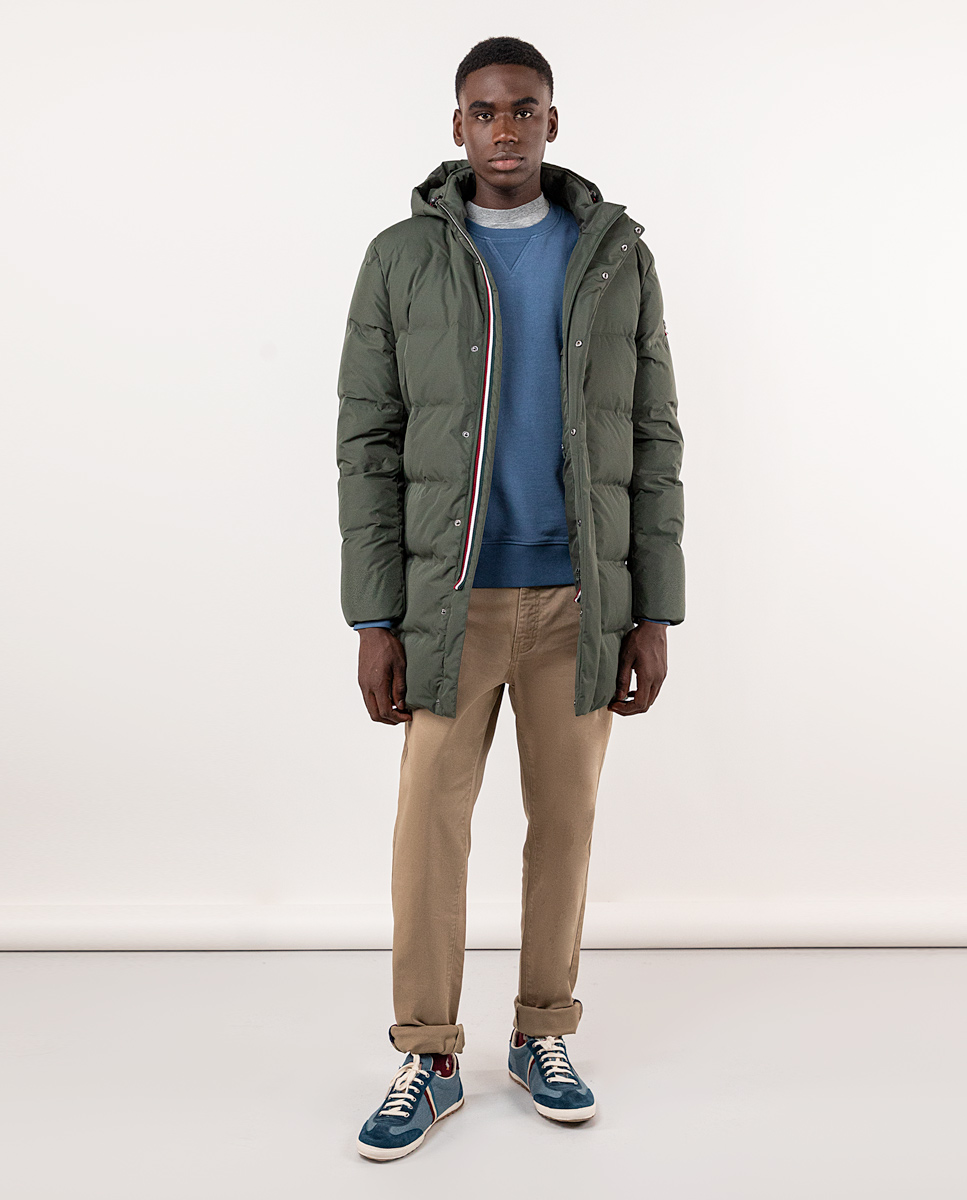 Casaco Longo de Penas Verdes