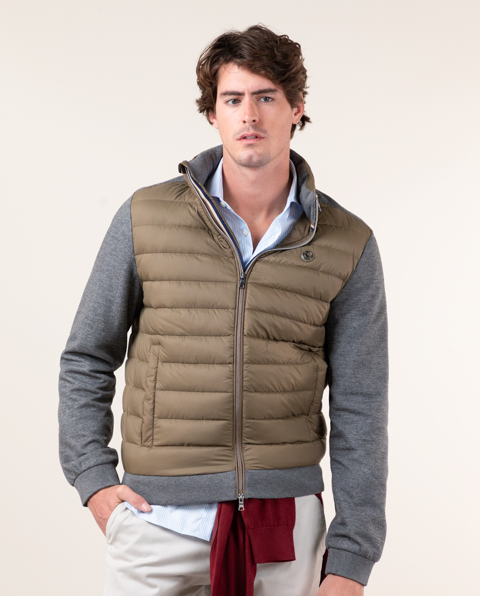 Bronze Jacket W Knitted Sleeves