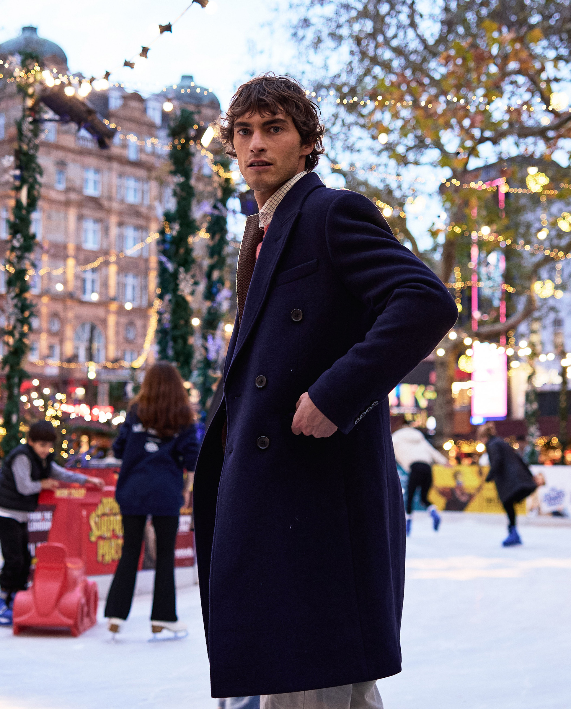 Manteau Croisé Marine