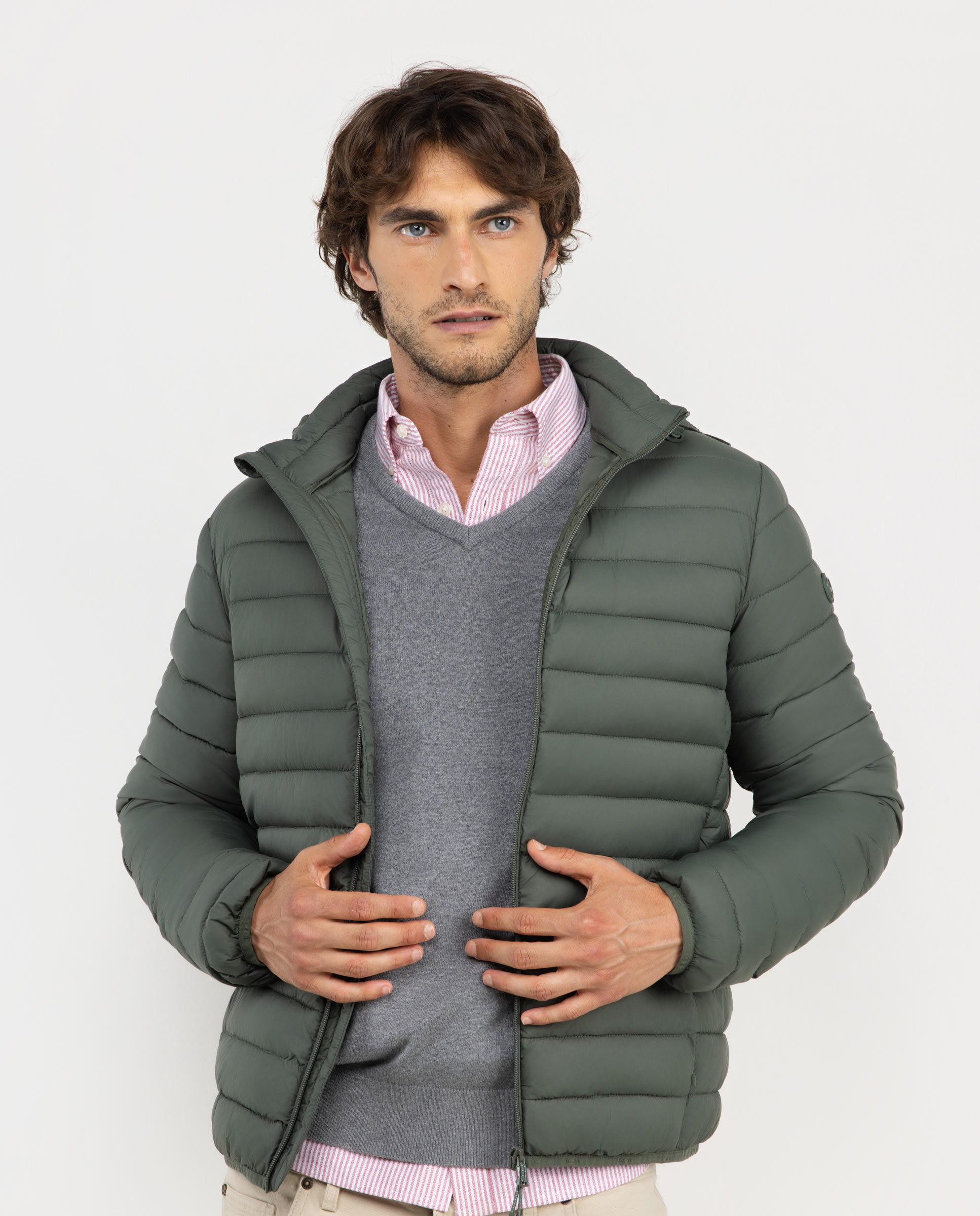 Chaqueta Acolchada Verde