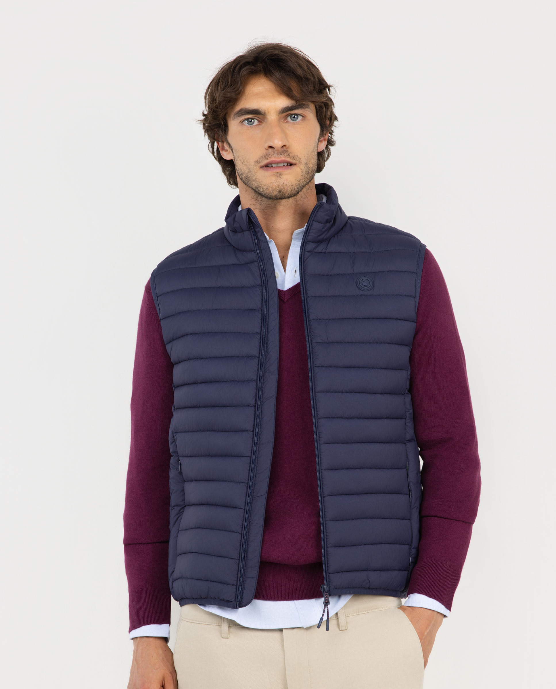 Chaleco Plumas Marino