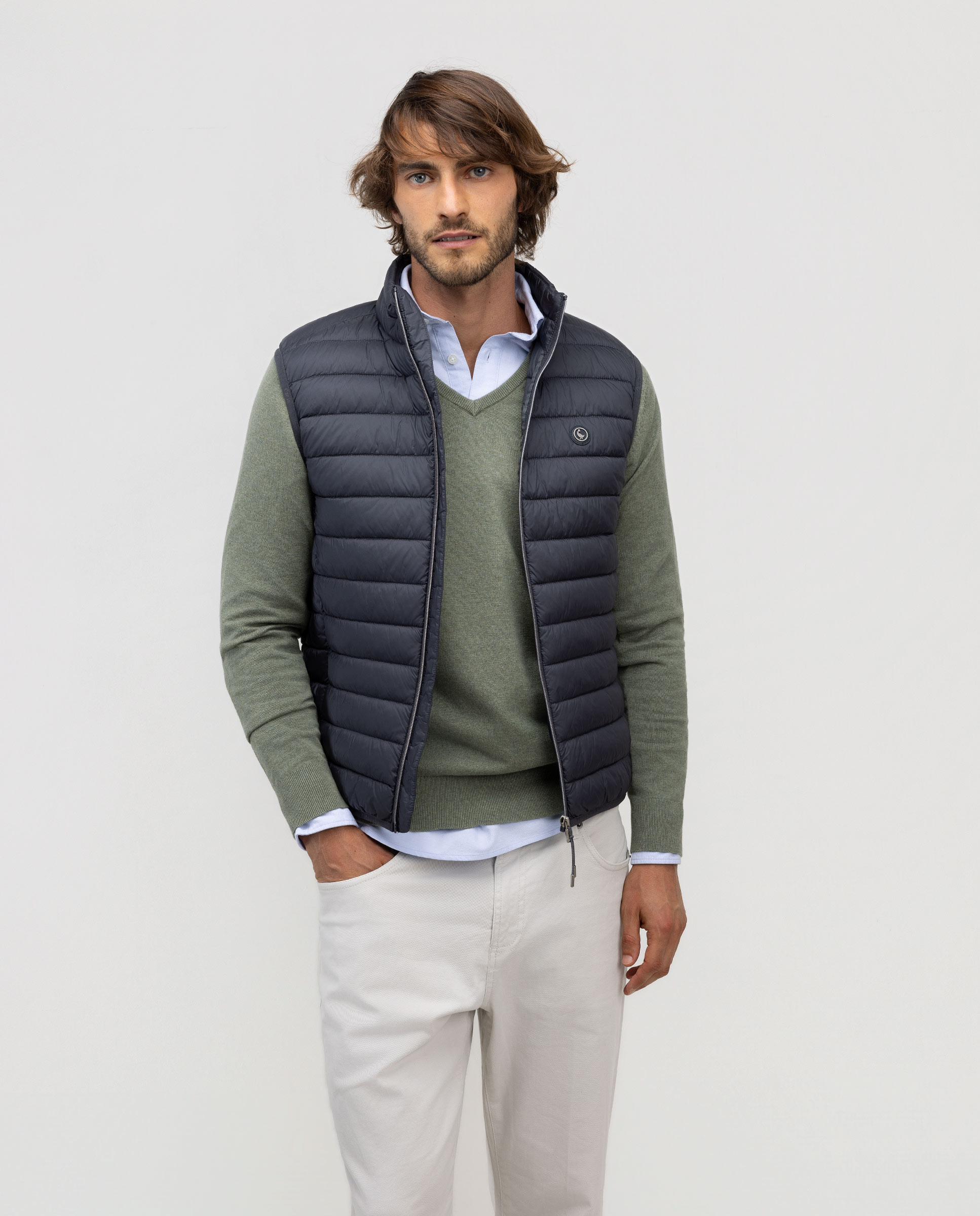 Basic Padded Grey Vest