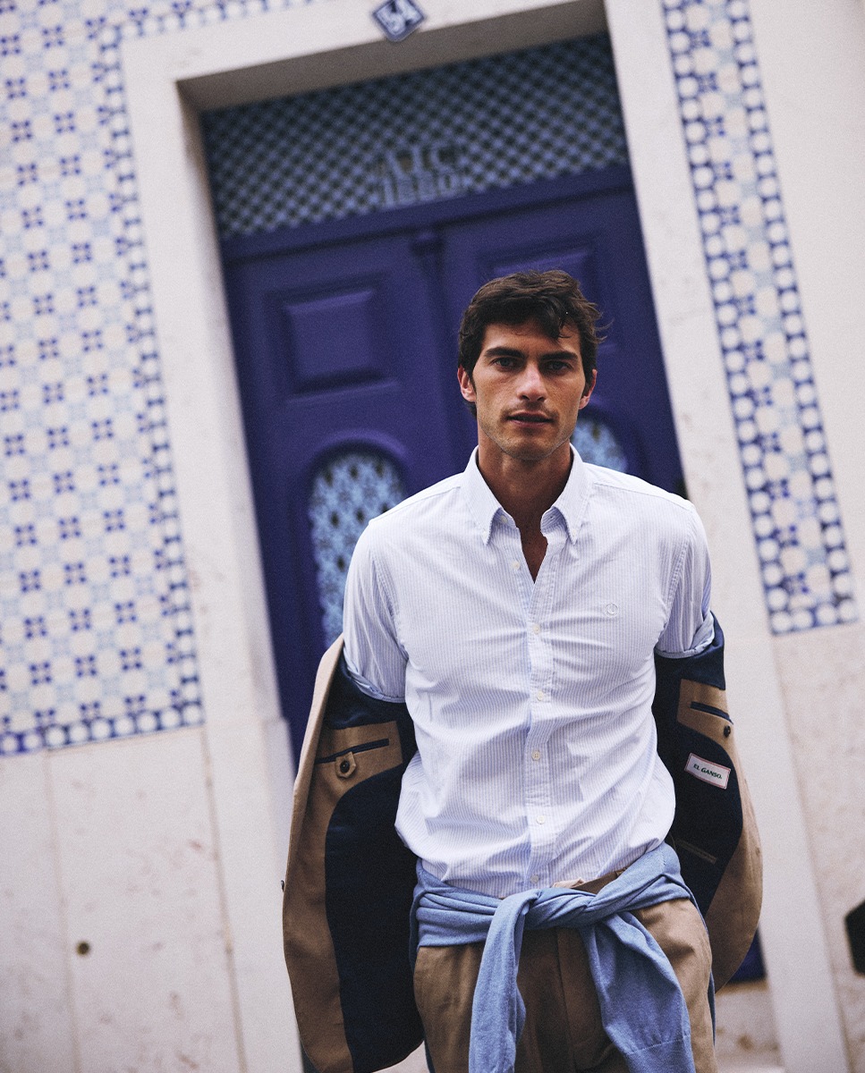 Camisa Oxford Yale Celeste