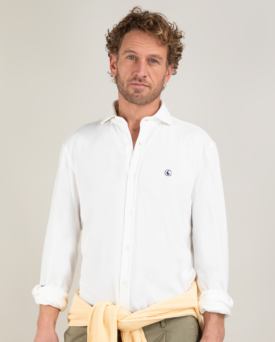 Camisa Piqué Blanco