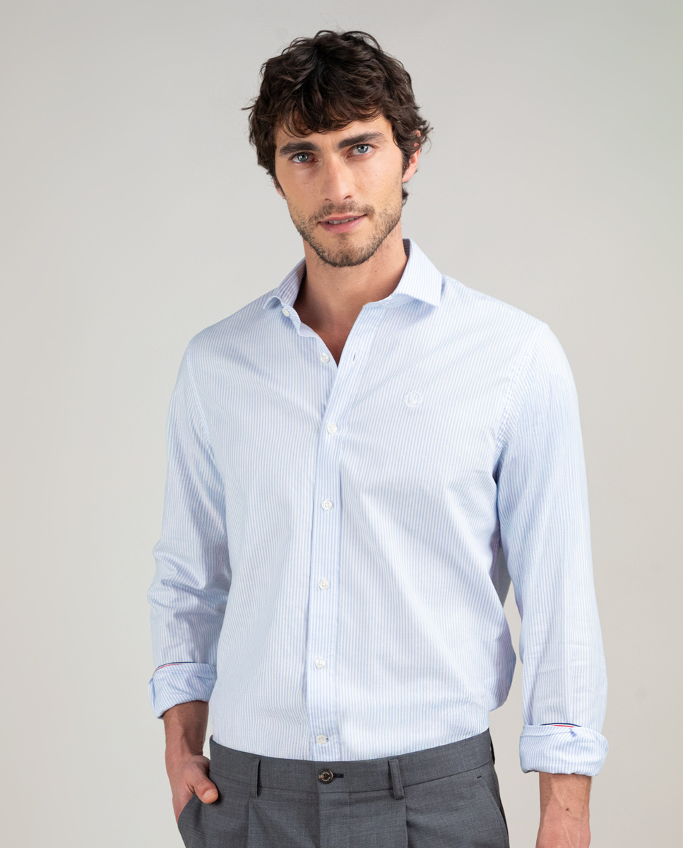 Chemise Pinpoint Yale Bleu Ciel