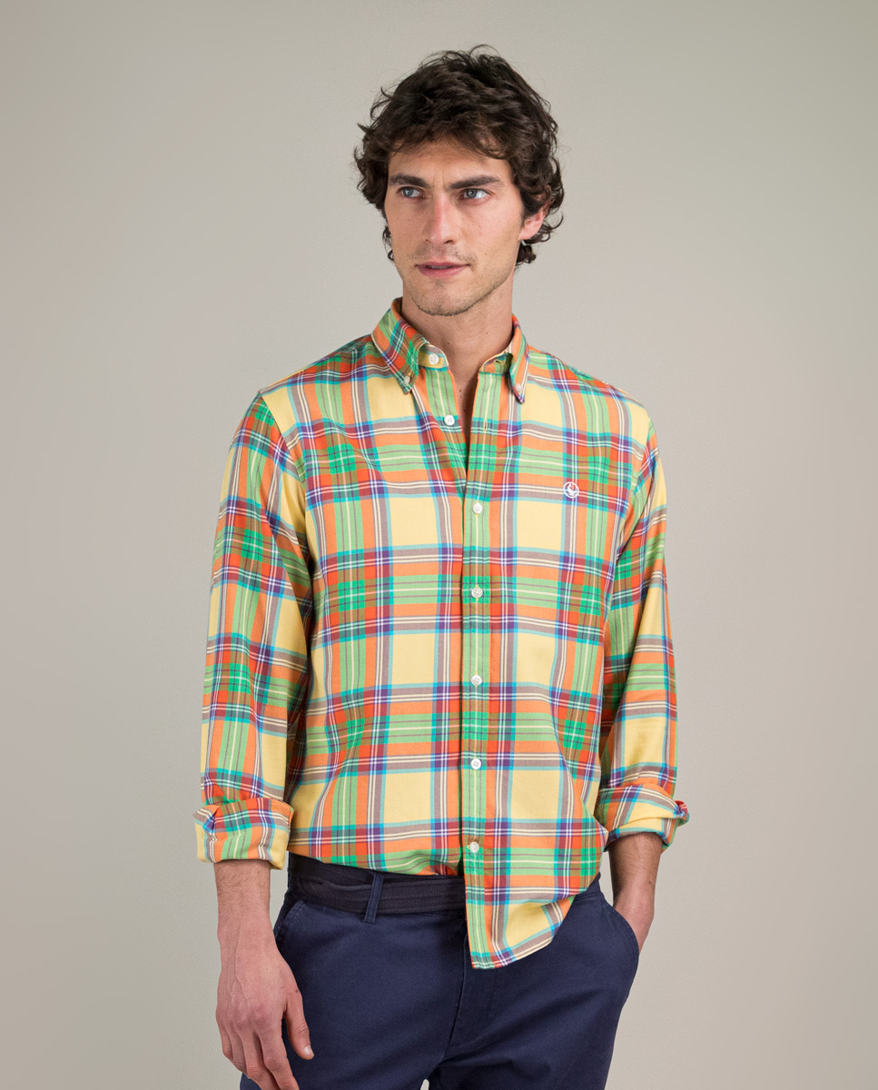 Chemise Tartan Jaune