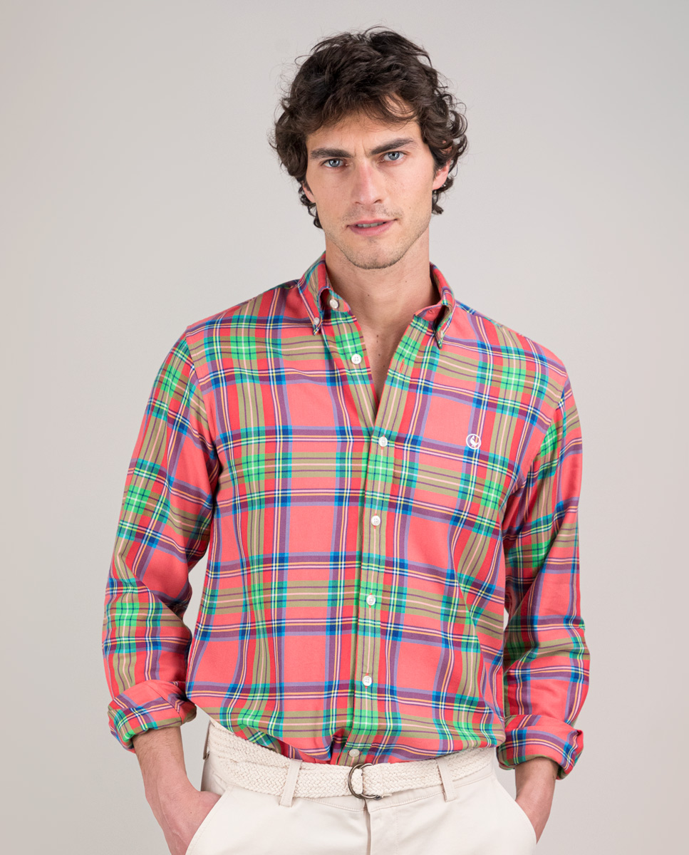 Chemise Tartan Corail