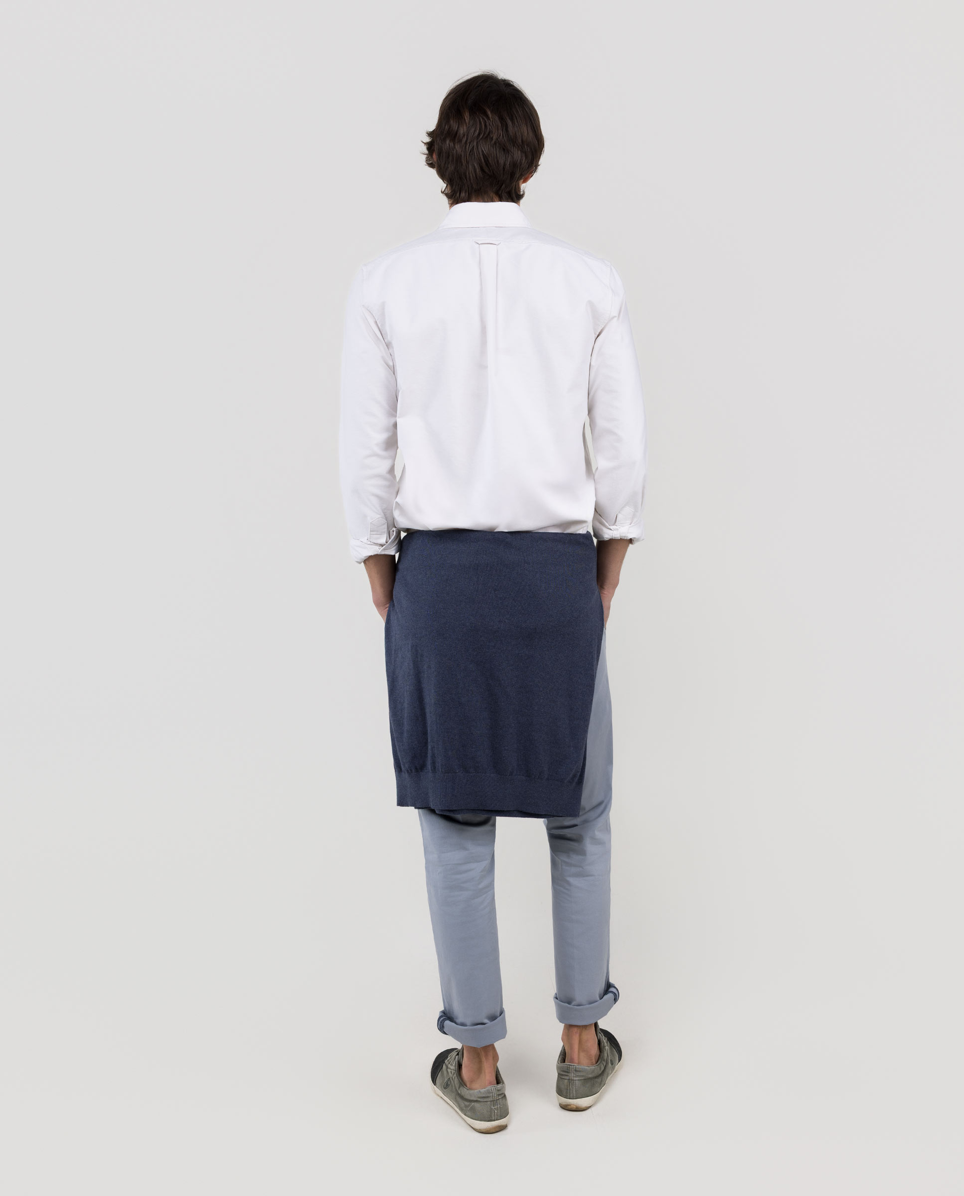 Camisa Oxford Liso Beige