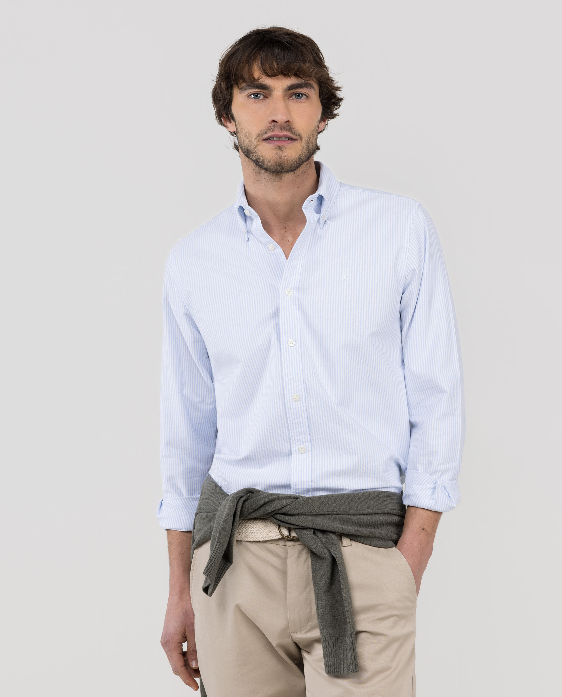 Camisa Oxford Yale Celeste