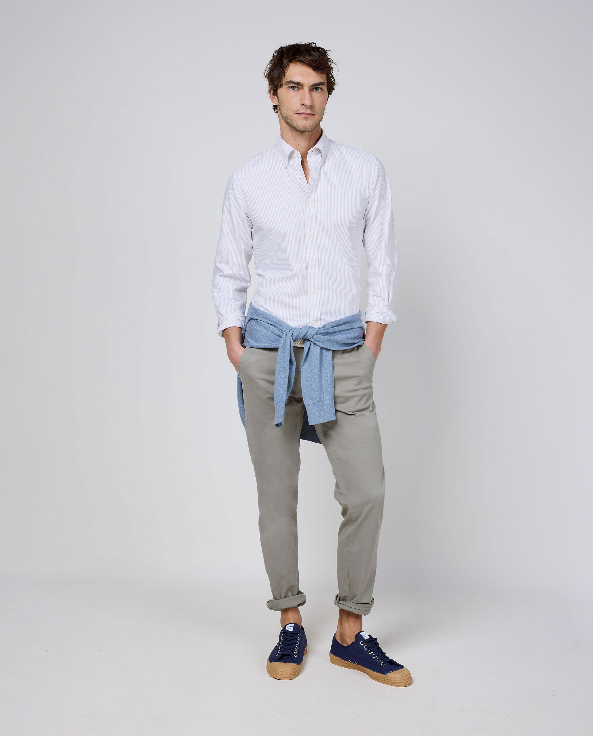 Camisa Oxford Yale Rosa Oscuro