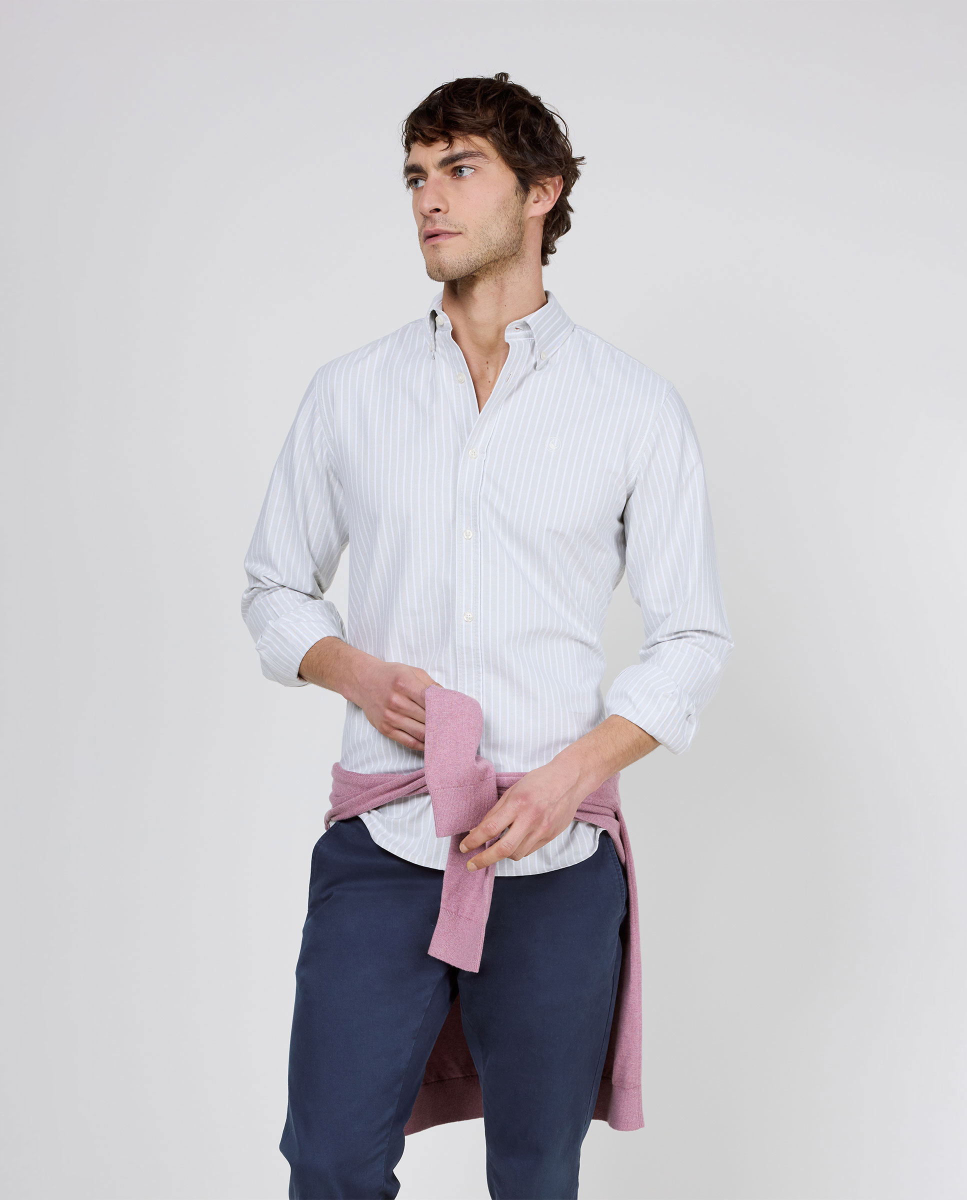 Camisa Oxford Butcher Button Down Verde