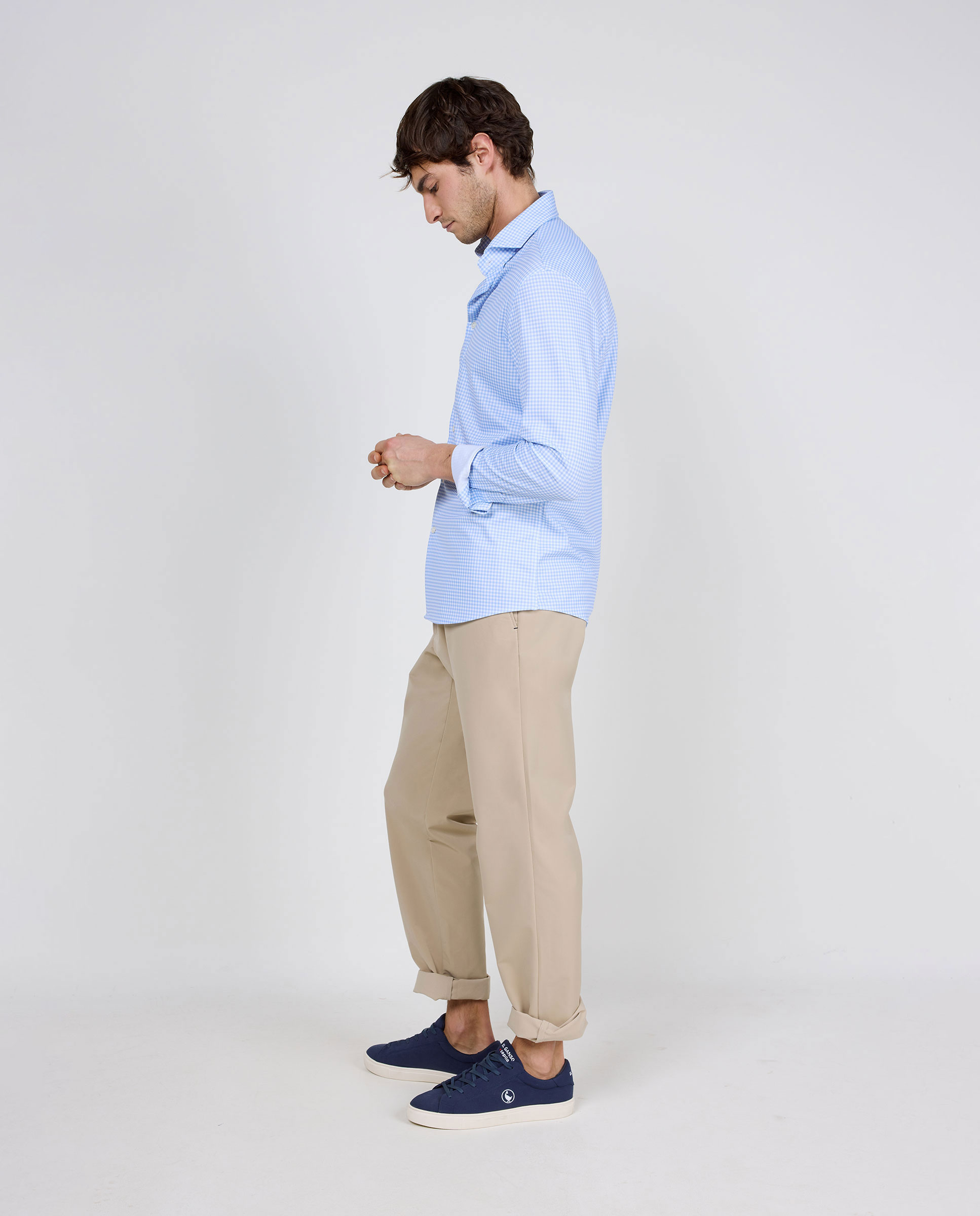 Camisa Sepiia Cuadro Vichy Azul
