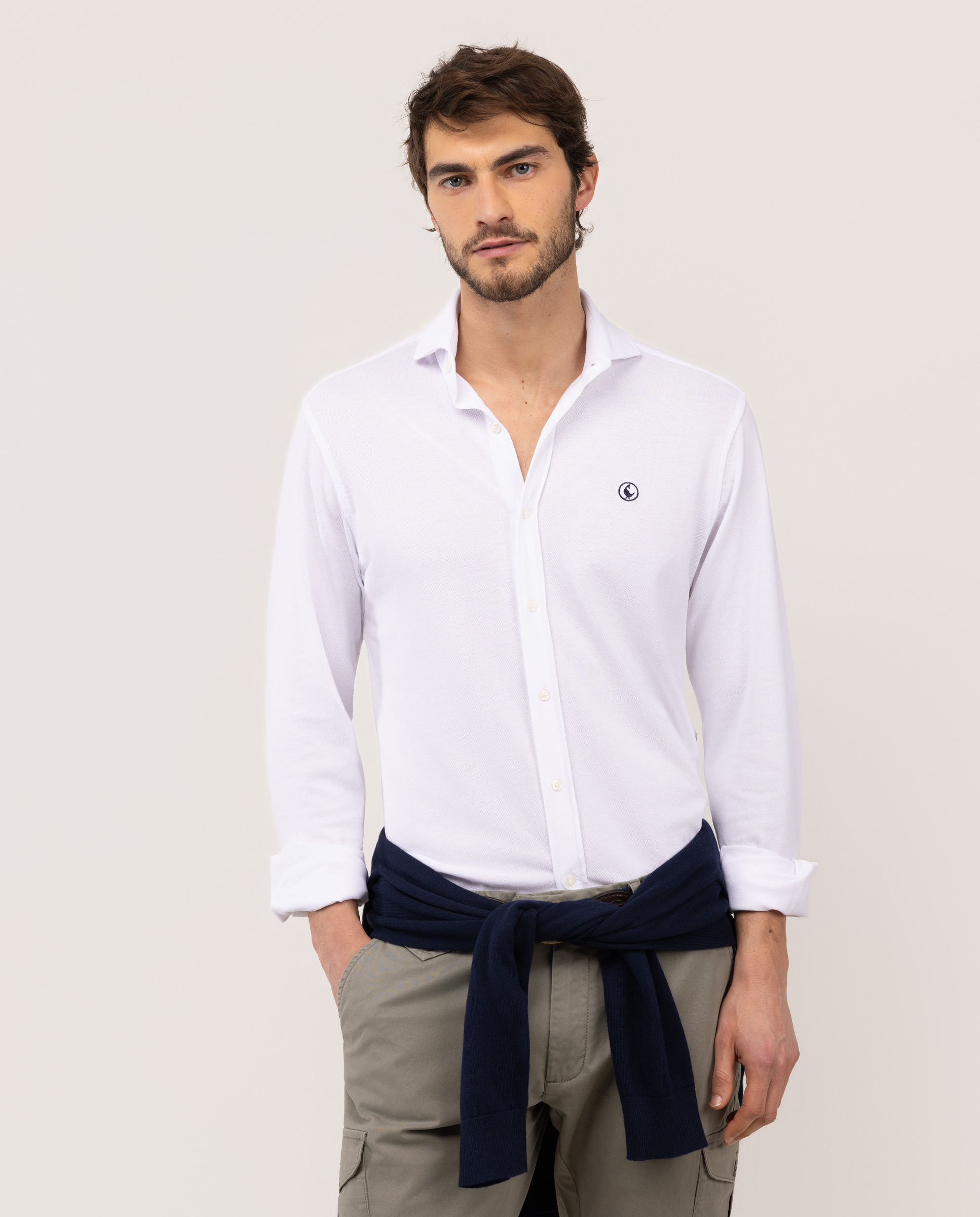 Camisa Piqué Blanco