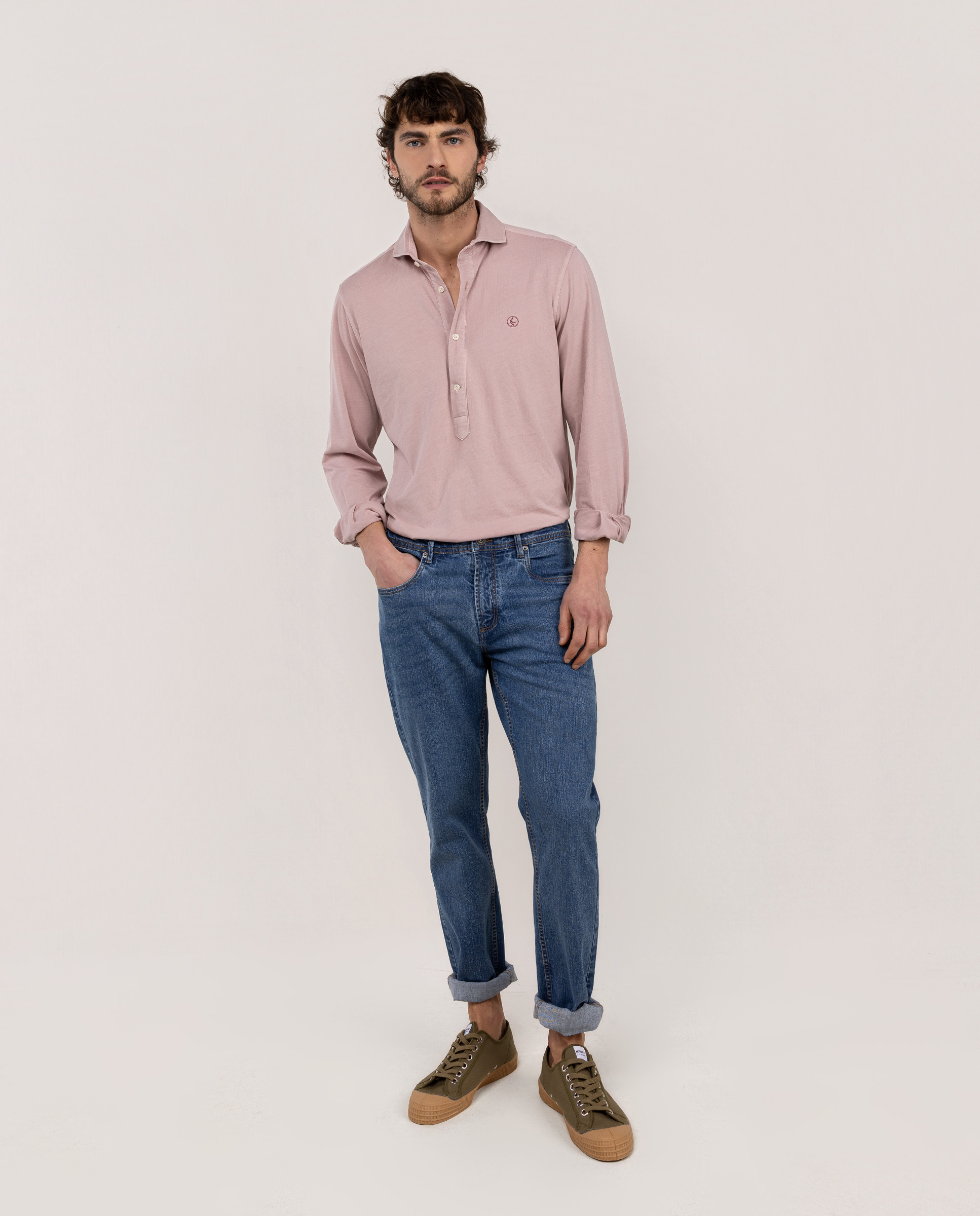 Camisa Polera Single Jersey Rosa