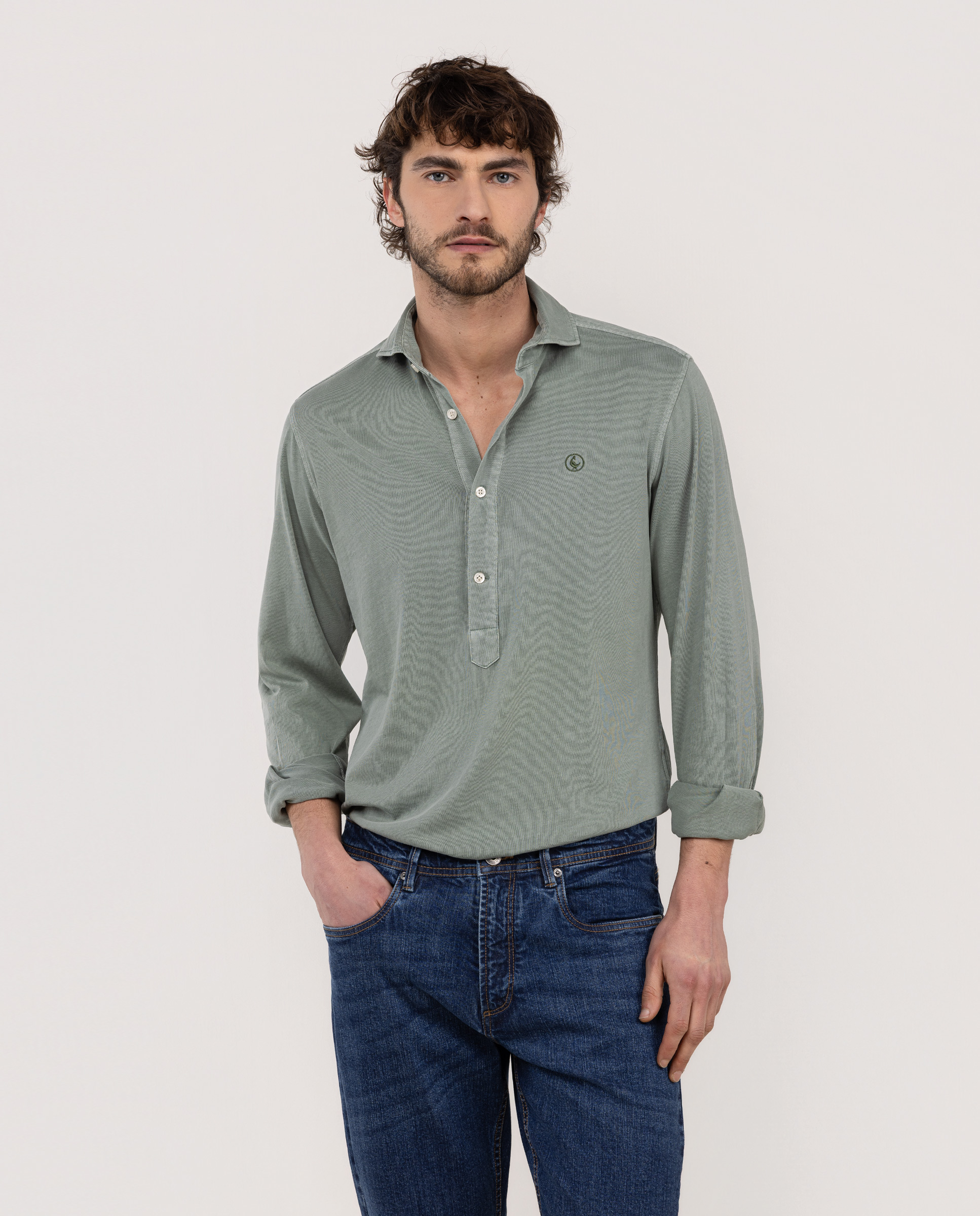 Camisa Polera Single Jersey Verde