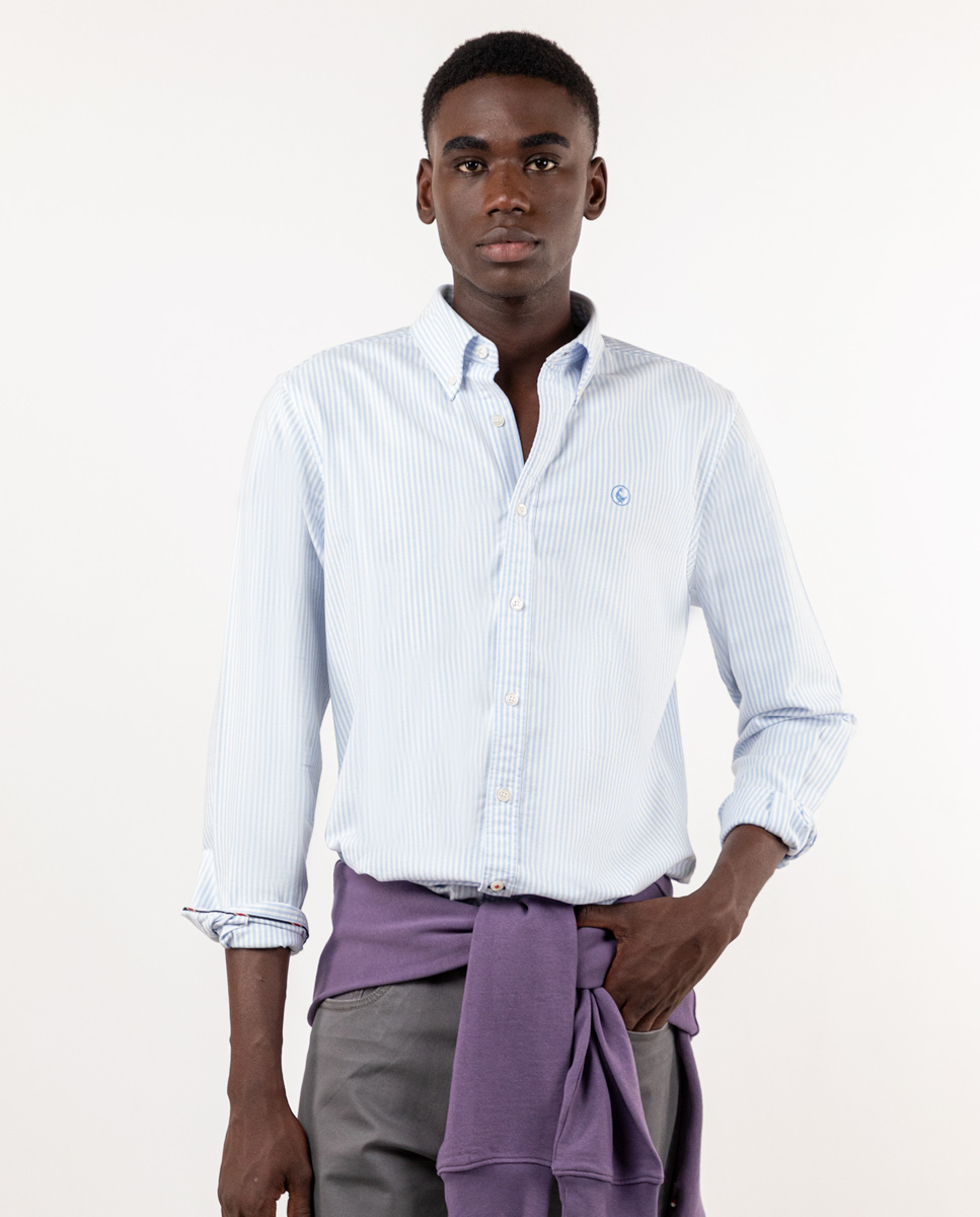 Camisa Raya Yale Oxford Celeste