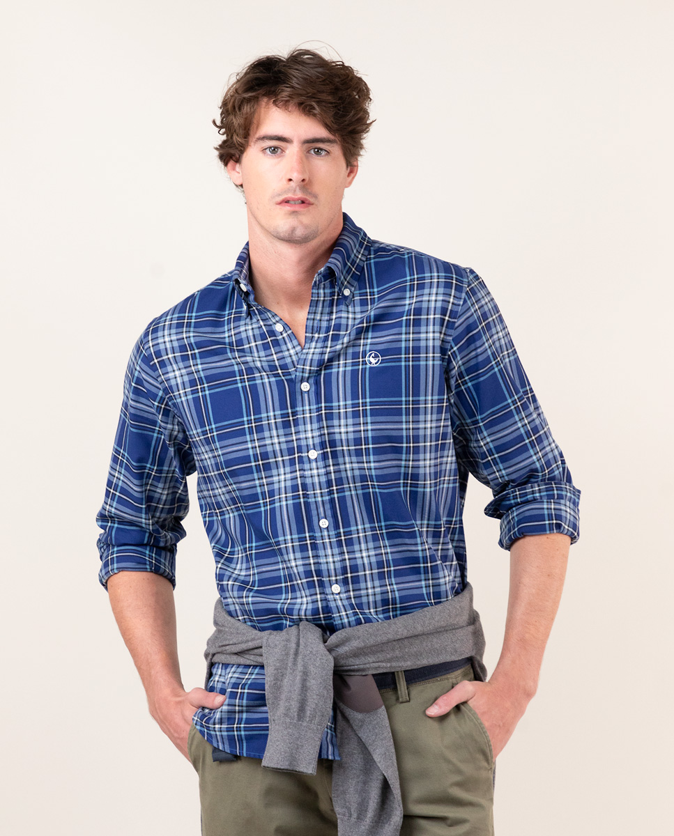 Camisa Tartan Marinha