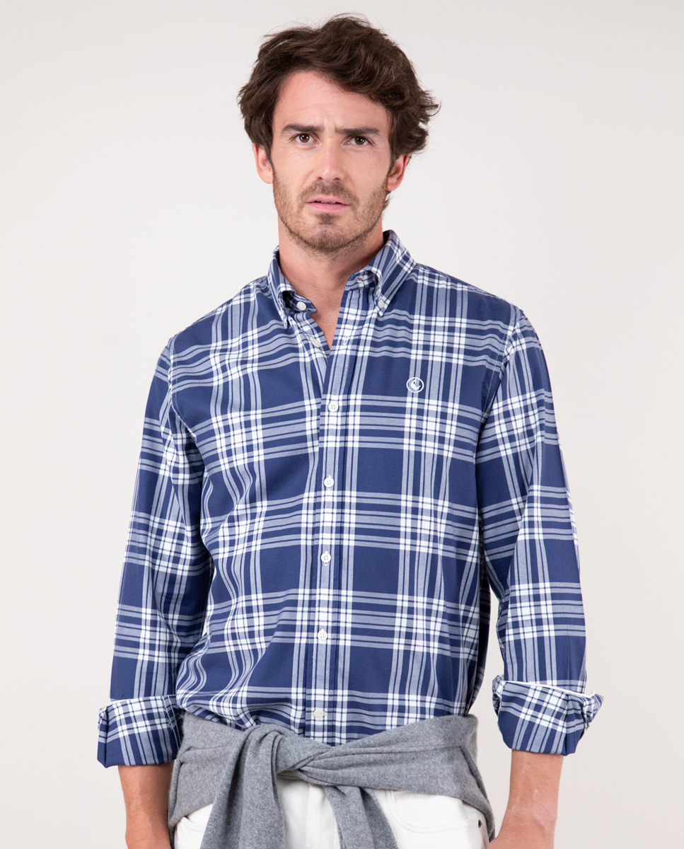 Camisa Tartán Marino