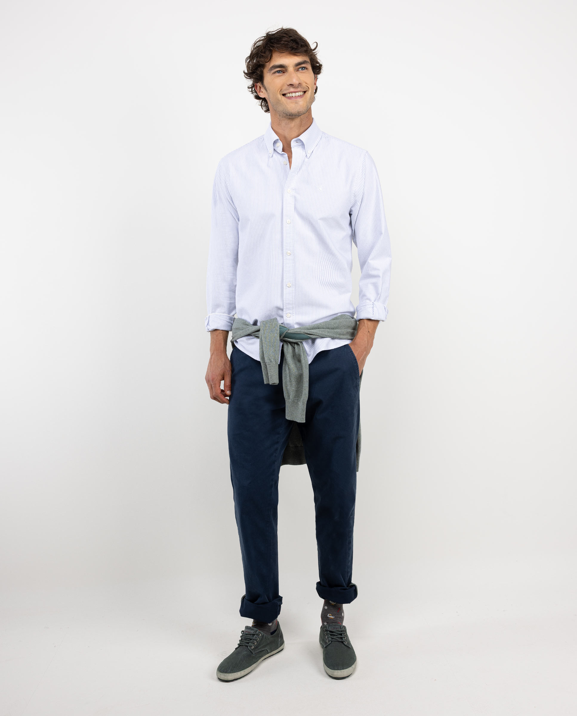 Camisa Oxford Yale Gris