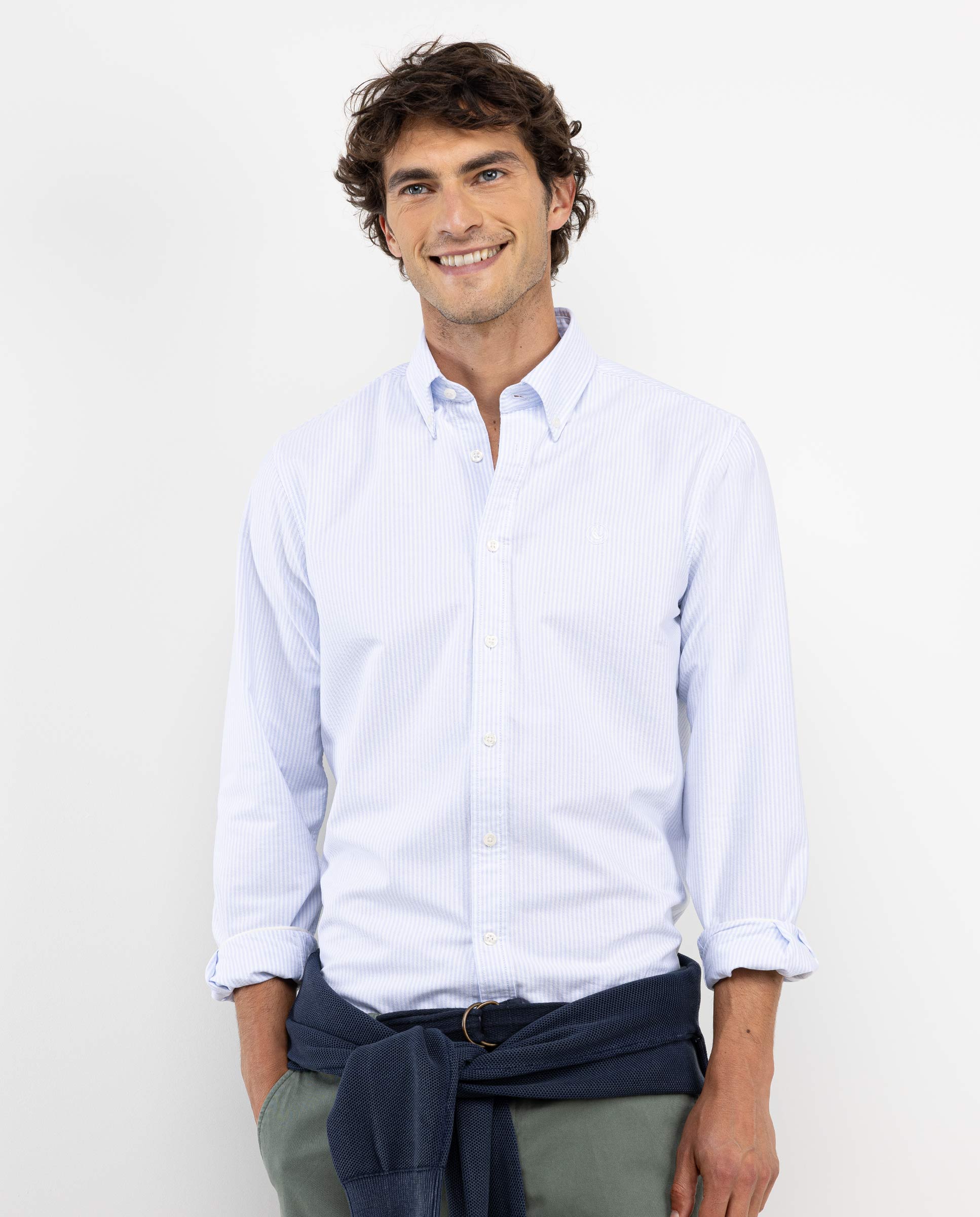 Camisa Oxford Yale Azul