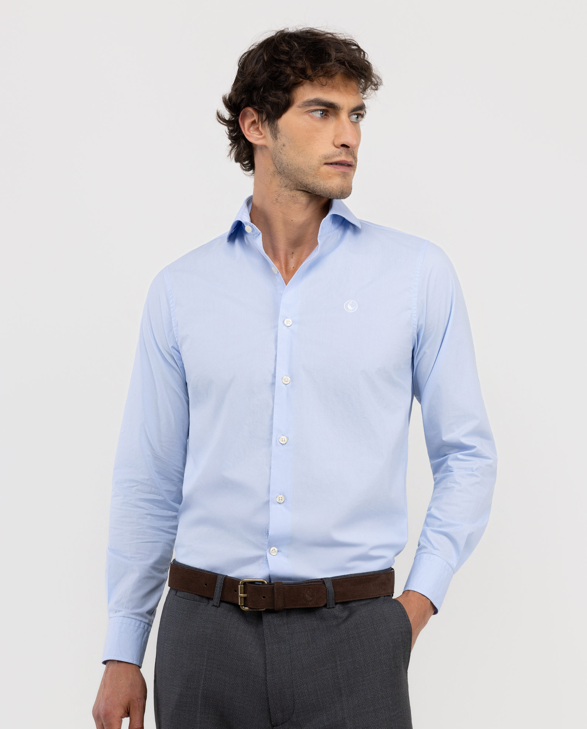 Chemise Back to Work Popeline Bleu Ciel
