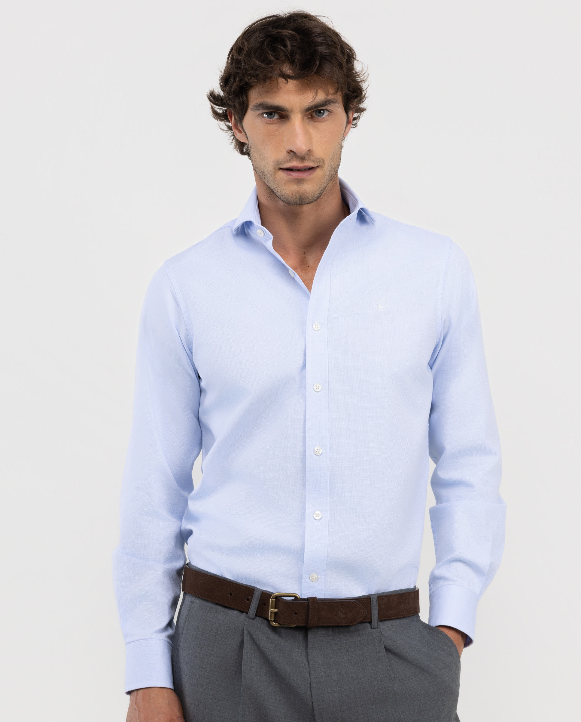 Light Blue Royal Oxford Dress Shirt