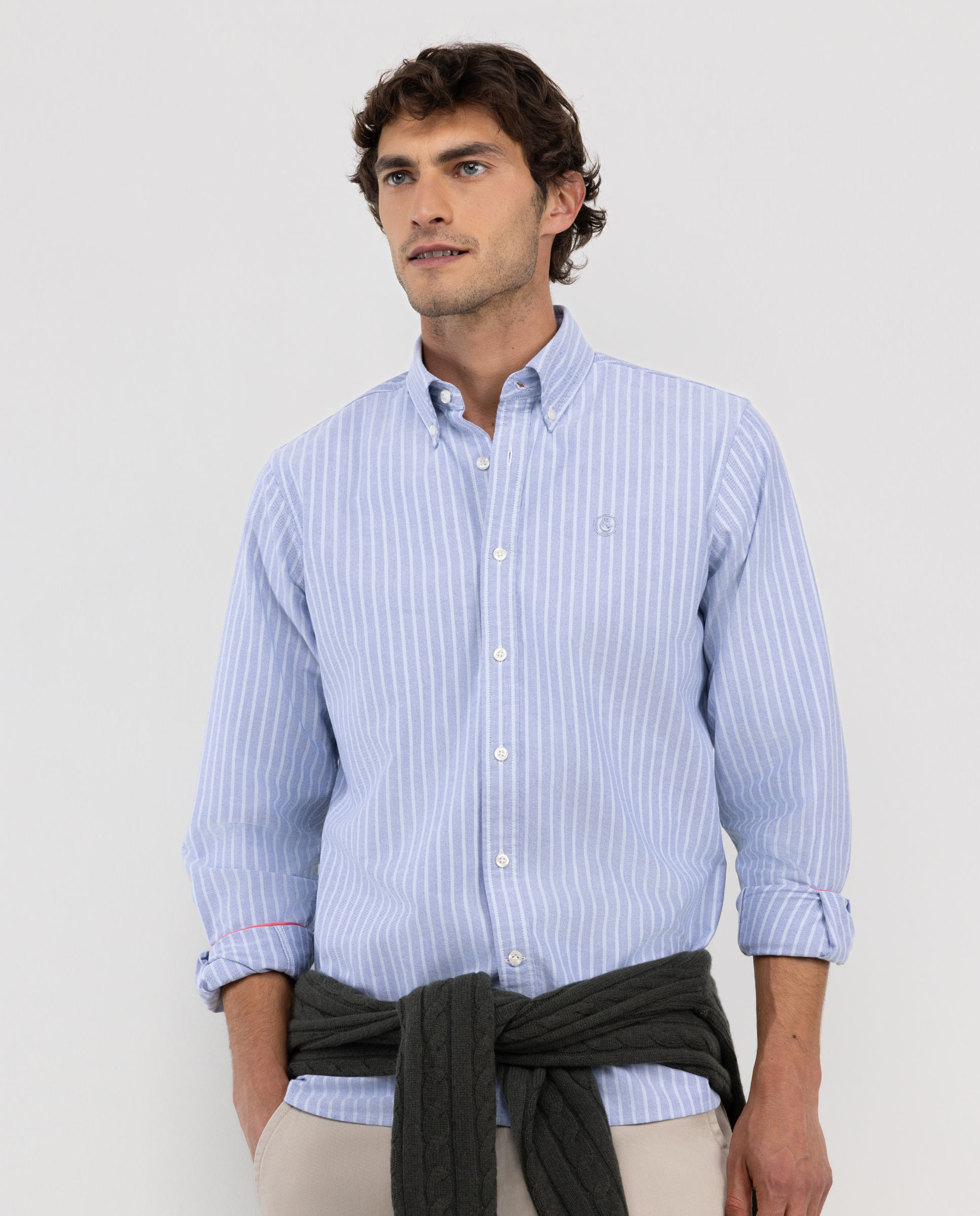 Camisa Raya Butcher Oxford Azul