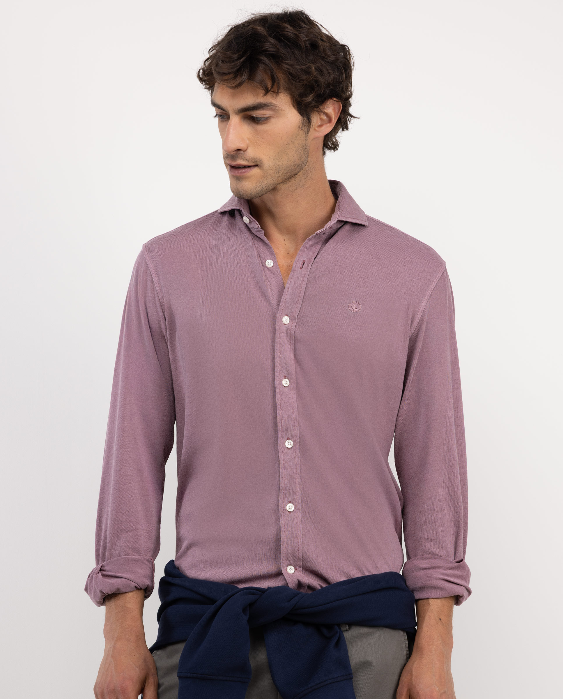 Chemise Jersey Coton Rose