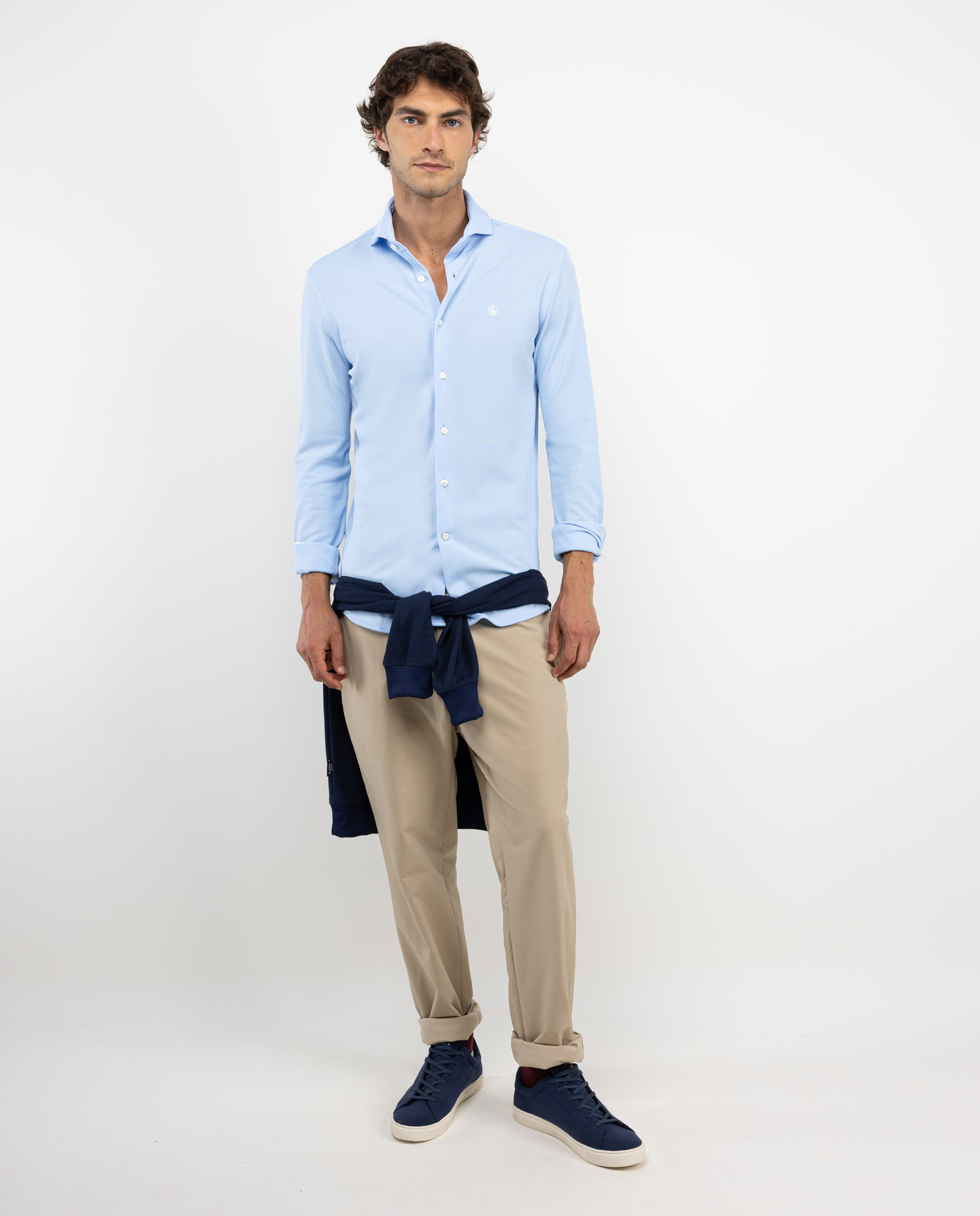 Camisa Sepiia Azul Lisa