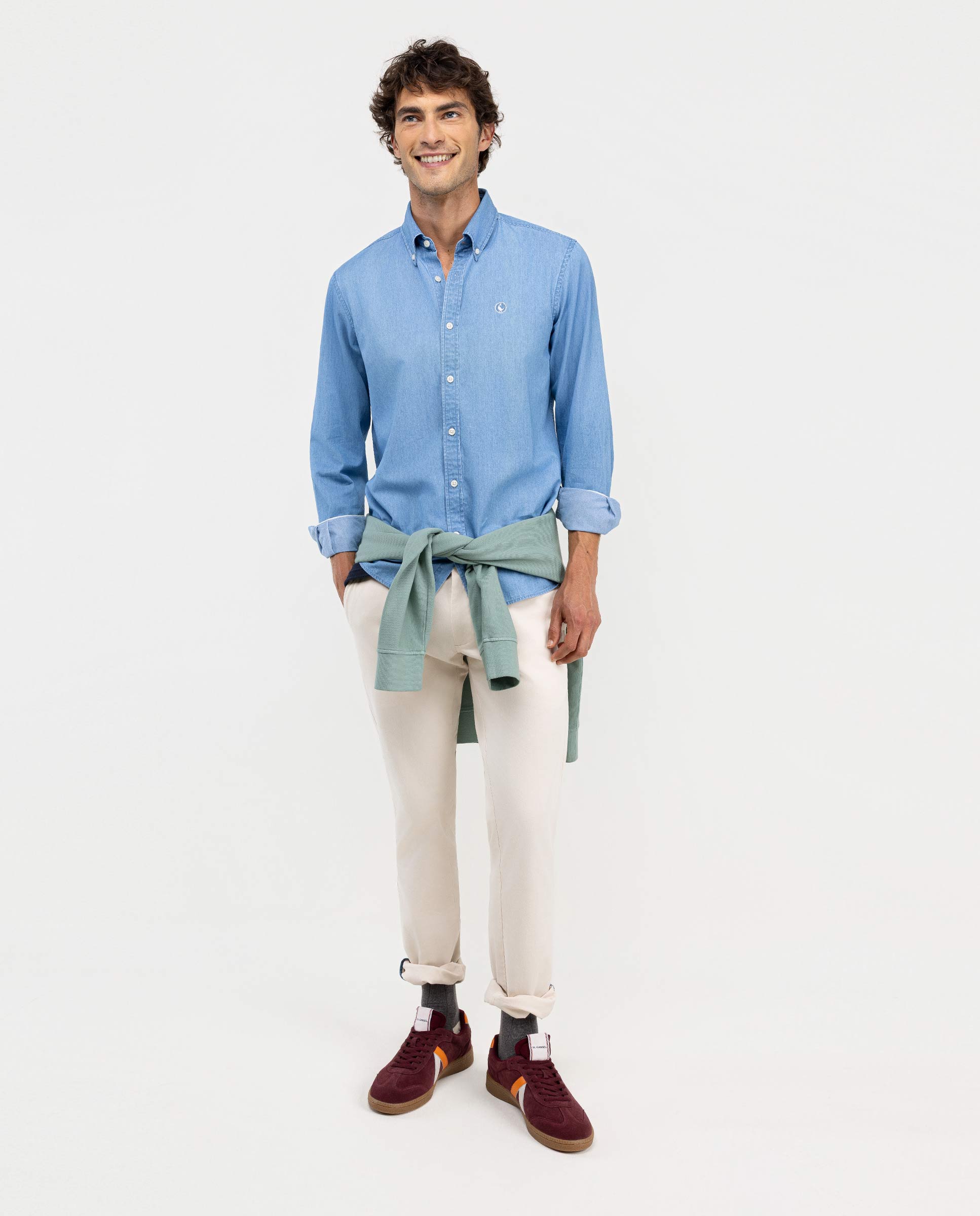 Chemise Denim Coton Indigo