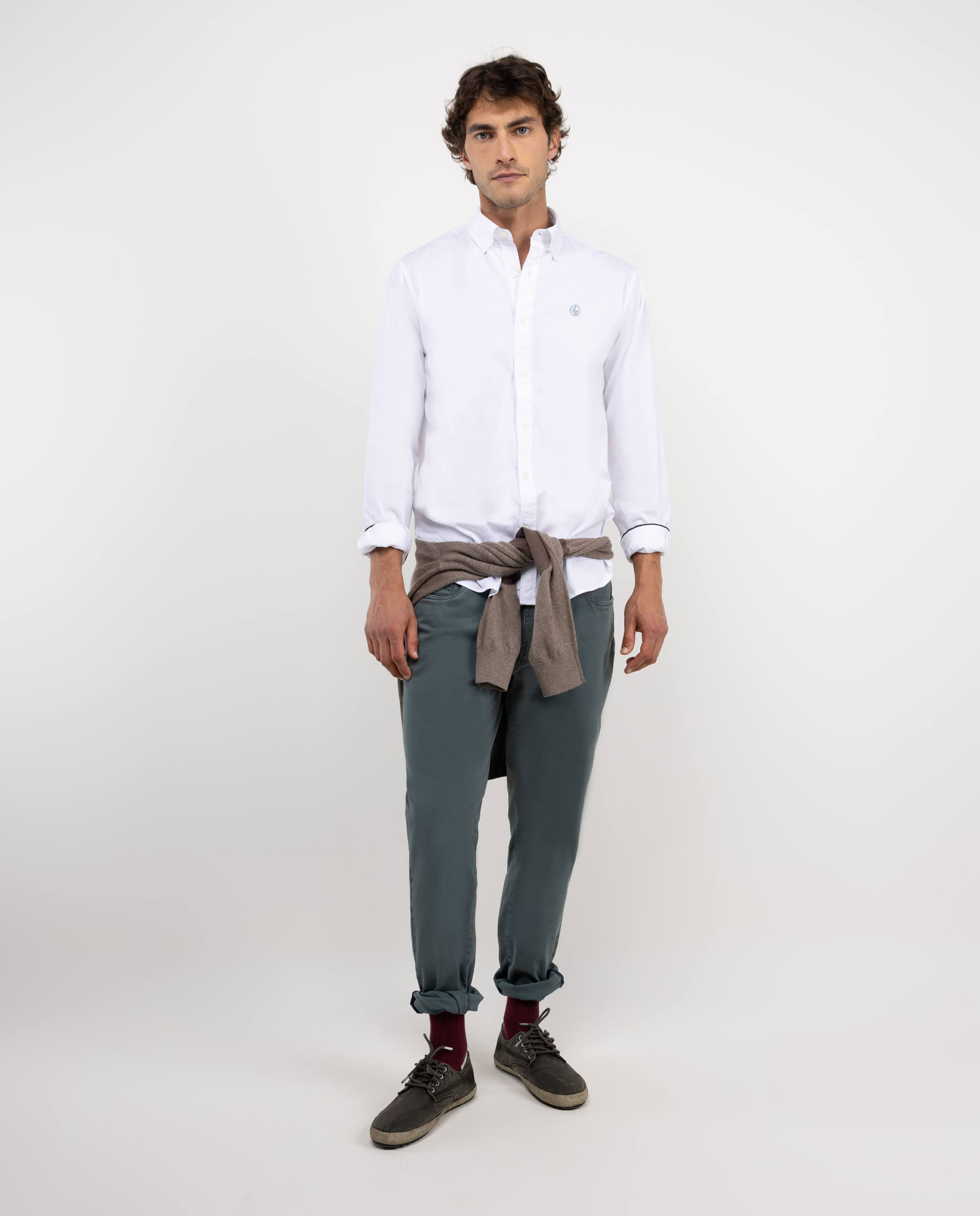 Chemise Coton Lin Blanche