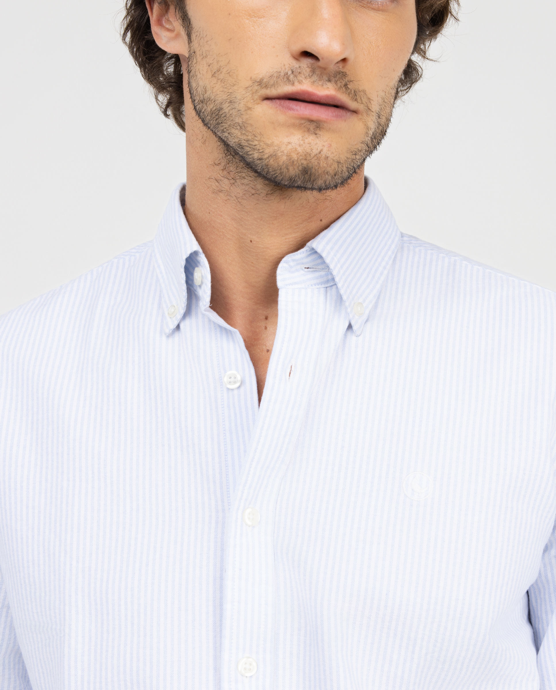 Chemise Basique Oxford Yale Bleu Ciel Outlet