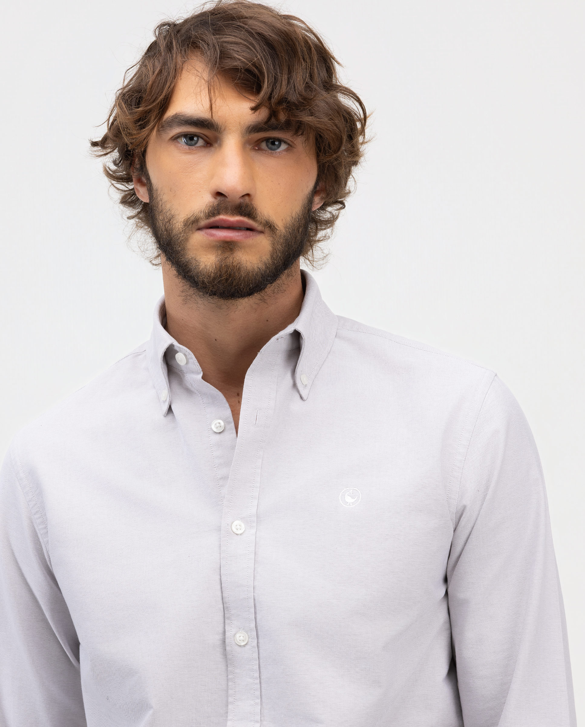 Camisa Oxford Lisa Button Down Beige