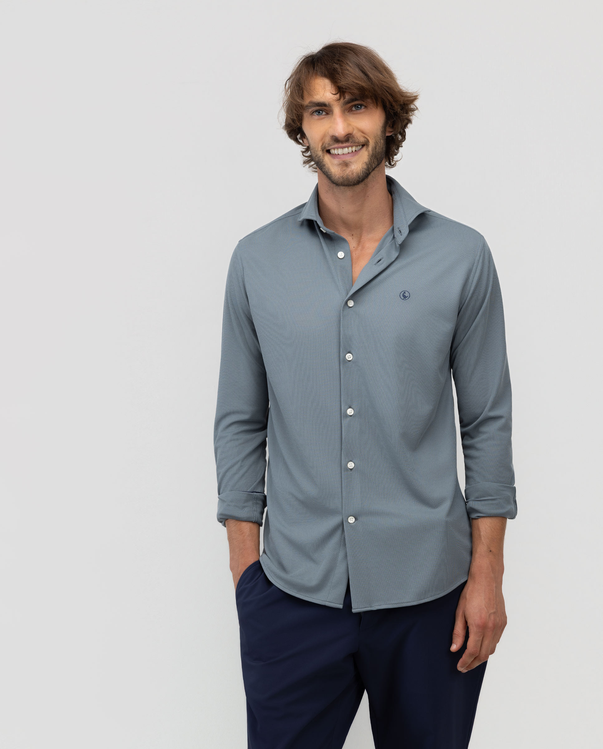 Camisa Sepiia Lisa Gris